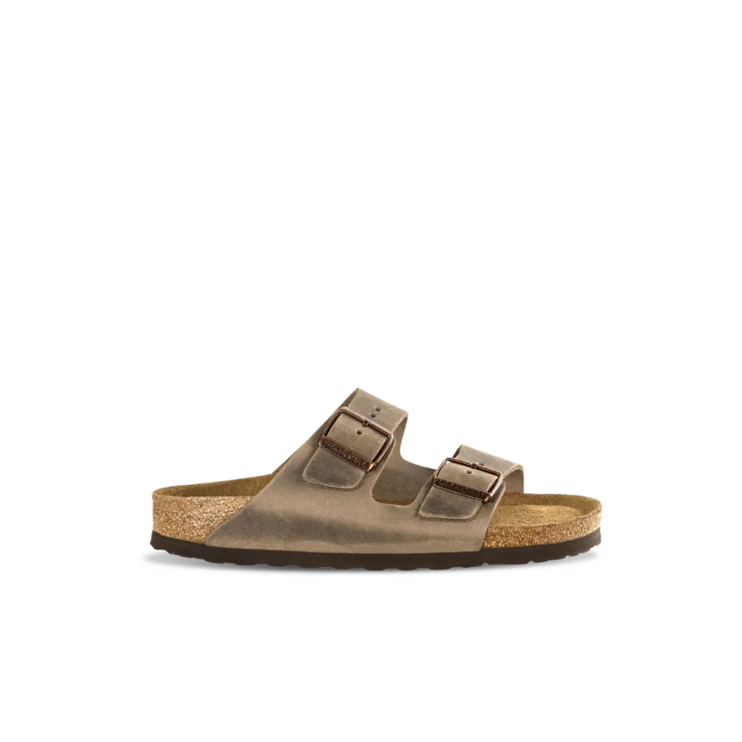 Birkenstock Arizona Oiled Leather Tobacco Brown Sandals