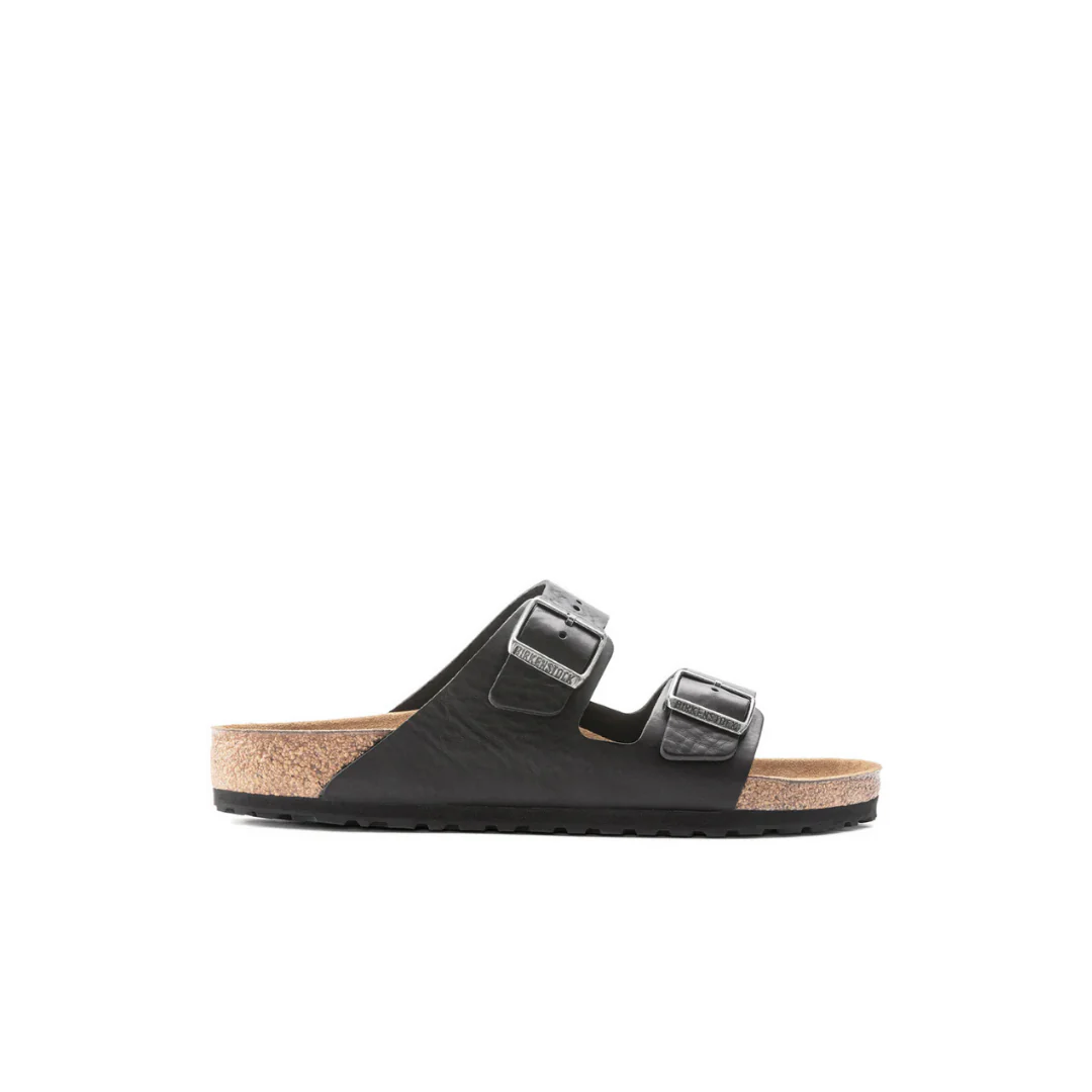Birkenstock Arizona Vintage Leather Wood Black Sandals