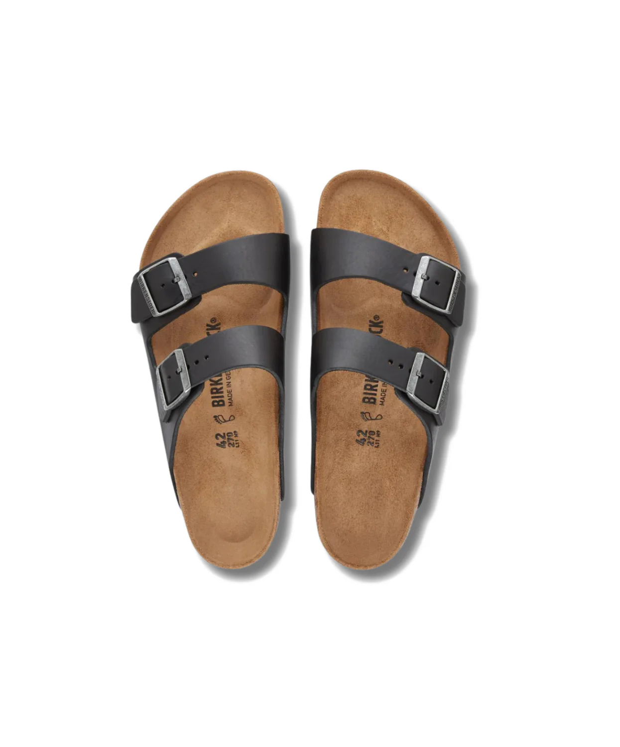 Birkenstock Arizona Vintage Leather Wood Black Sandals - Image 3