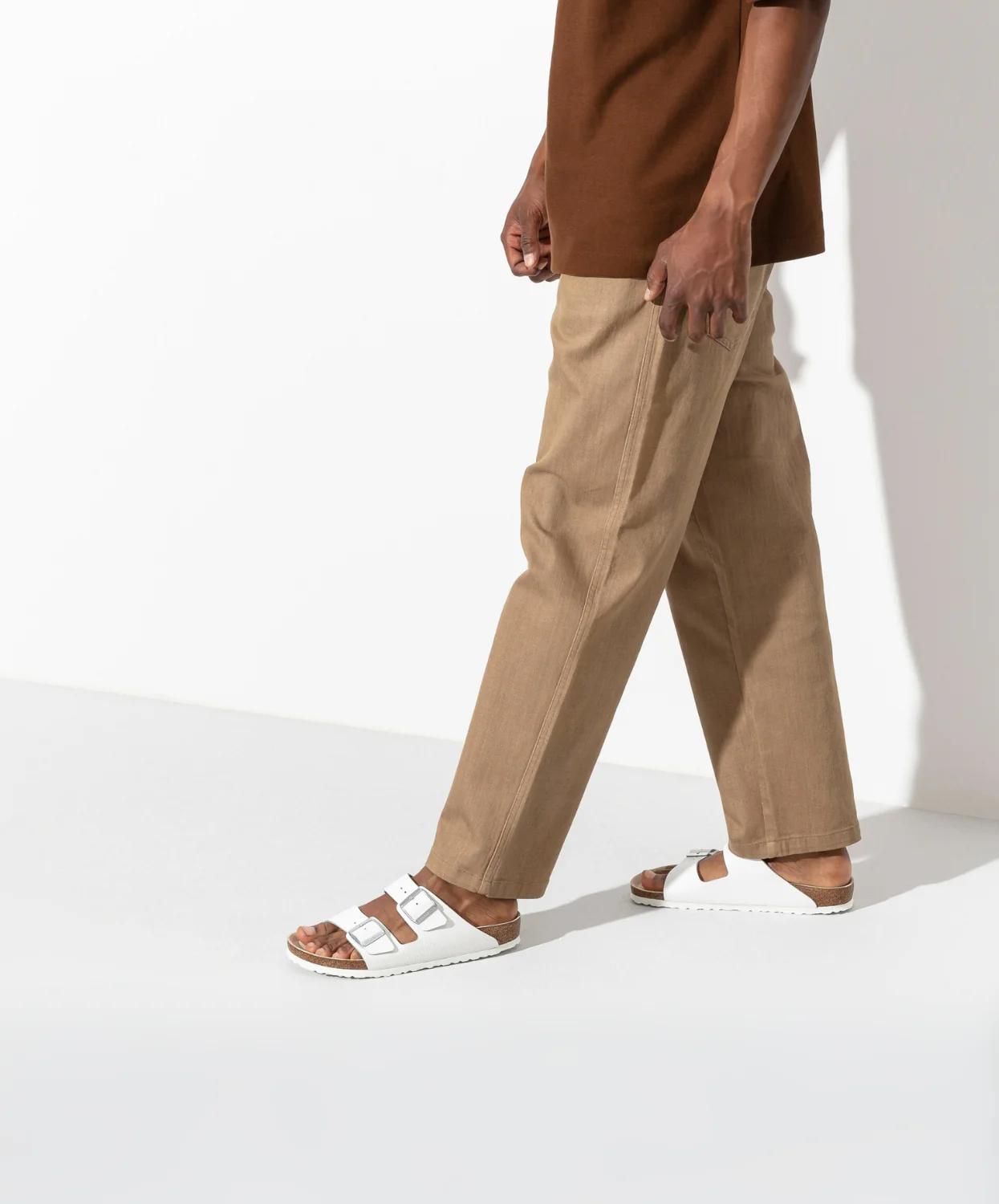 Birkenstock Arizona Leather White Sandals - Image 2