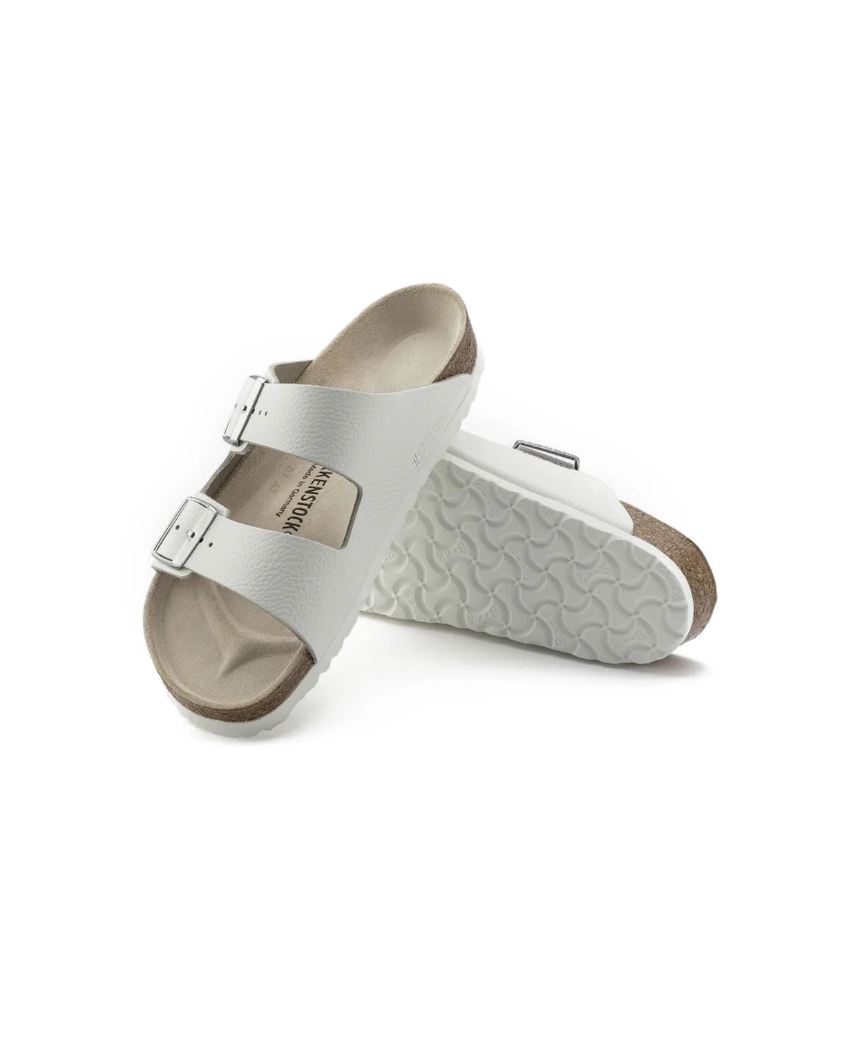 Birkenstock Arizona Leather White Sandals - Image 5