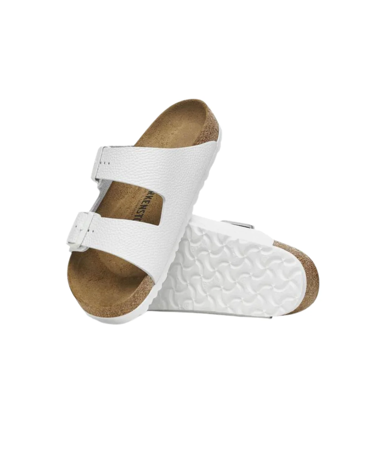 Birkenstock Arizona Leather White White Buckle Sandals - Image 4
