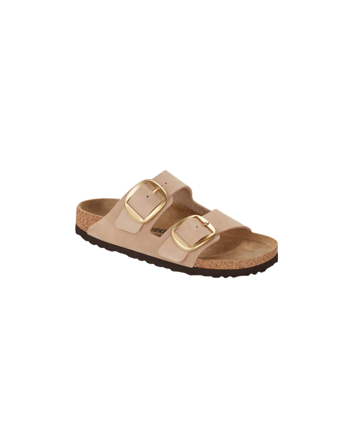 Birkenstock Arizona Big Buckle Nubuck Leather Sandcastle Sandals - Image 4