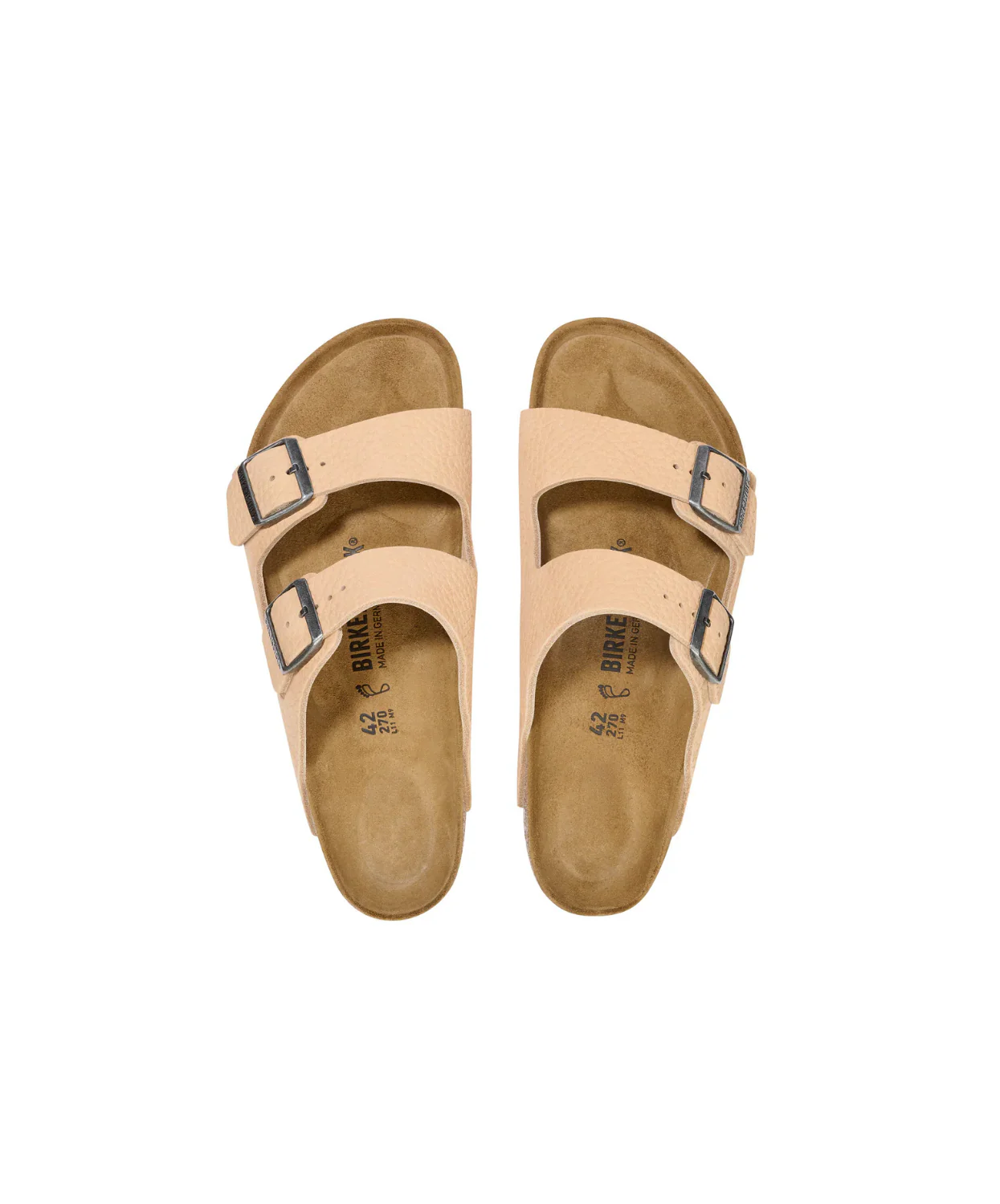 Birkenstock Arizona Nubuck Leather Desert Buck New Beige Sandals - Image 4