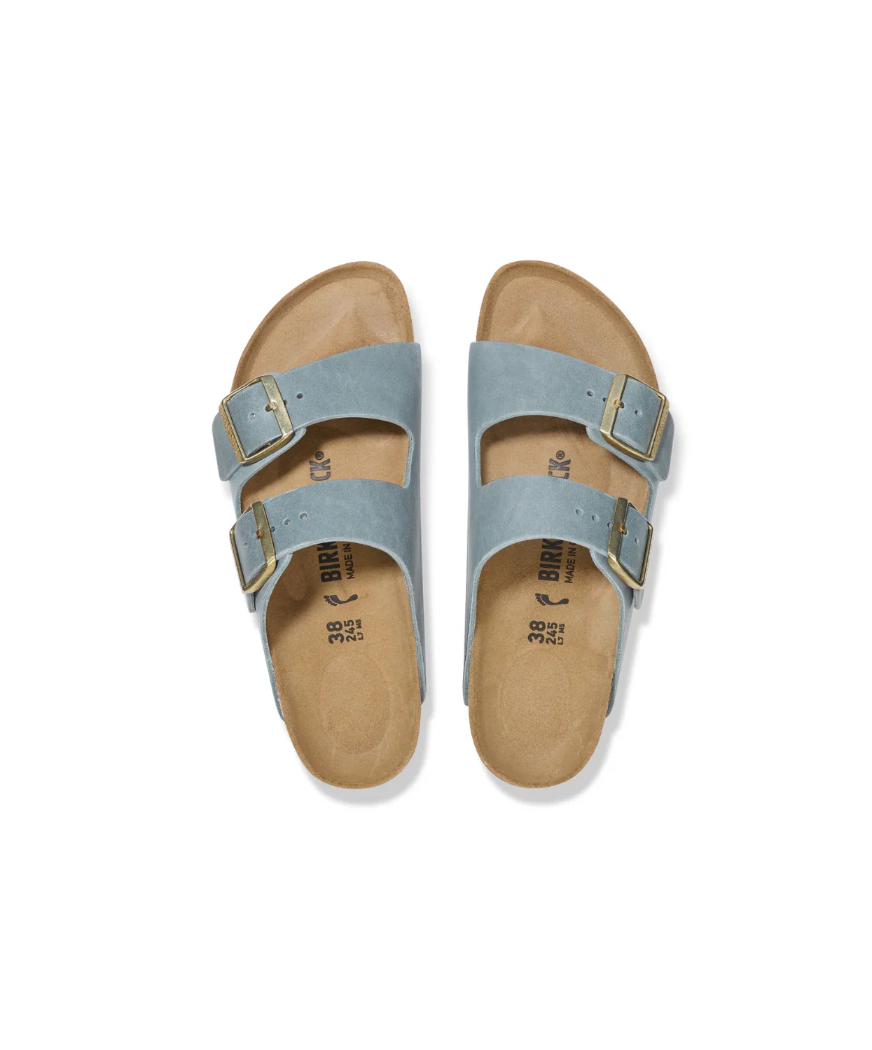 Birkenstock Arizona Oiled Leather Basalt Grey Sandals - Image 5