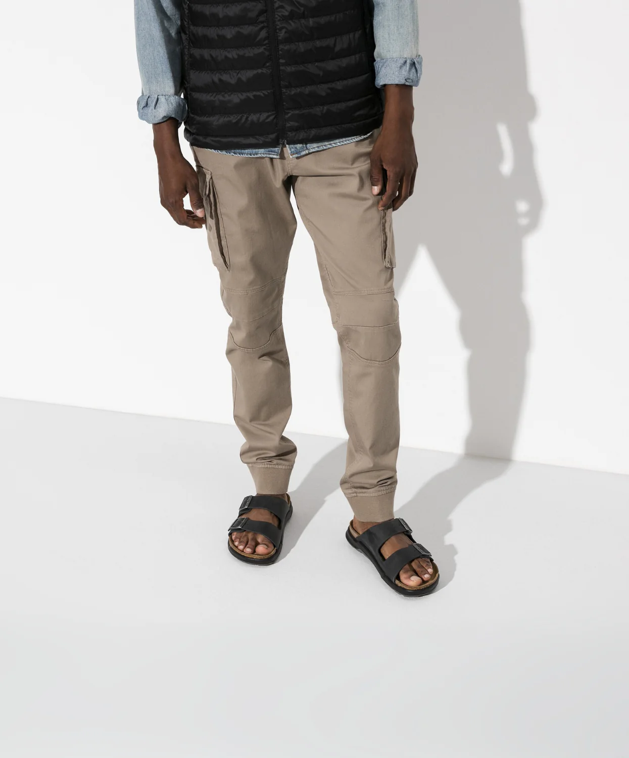 Birkenstock Arizona Cross Town Oiled Leather Black Mens Sandals - Image 2