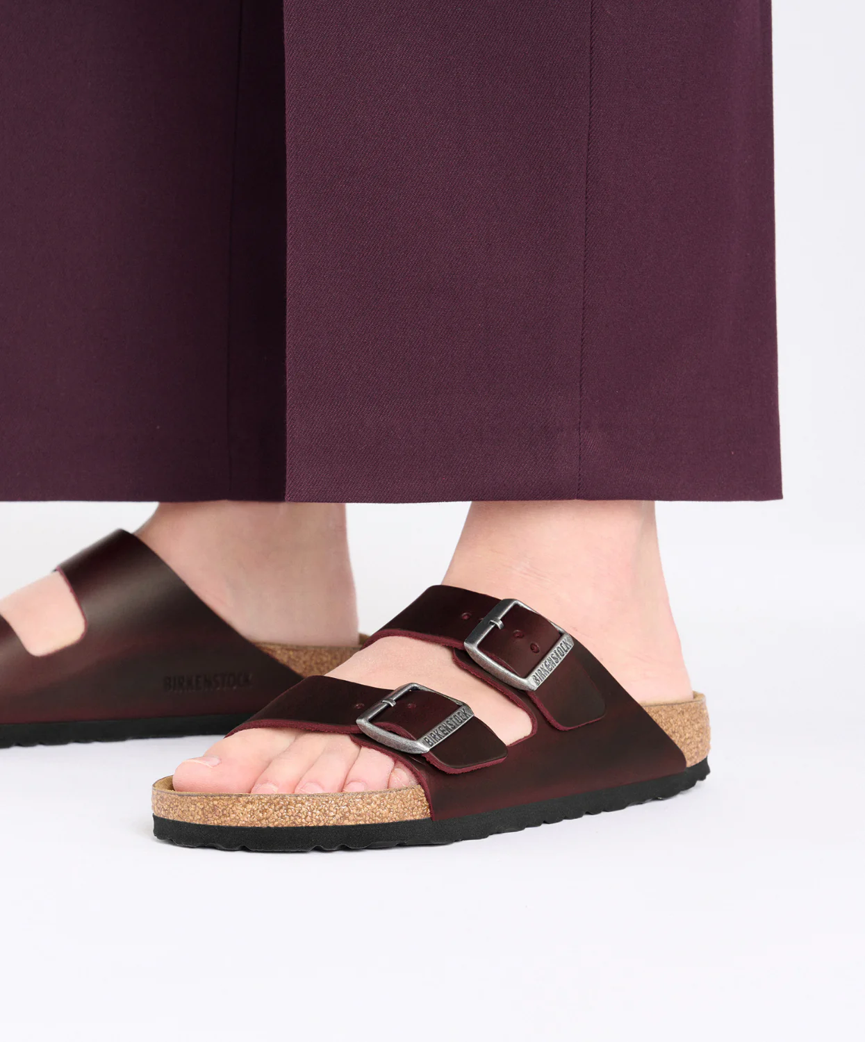 Birkenstock Arizona Oiled Leather Zinfandel Sandals - Image 3