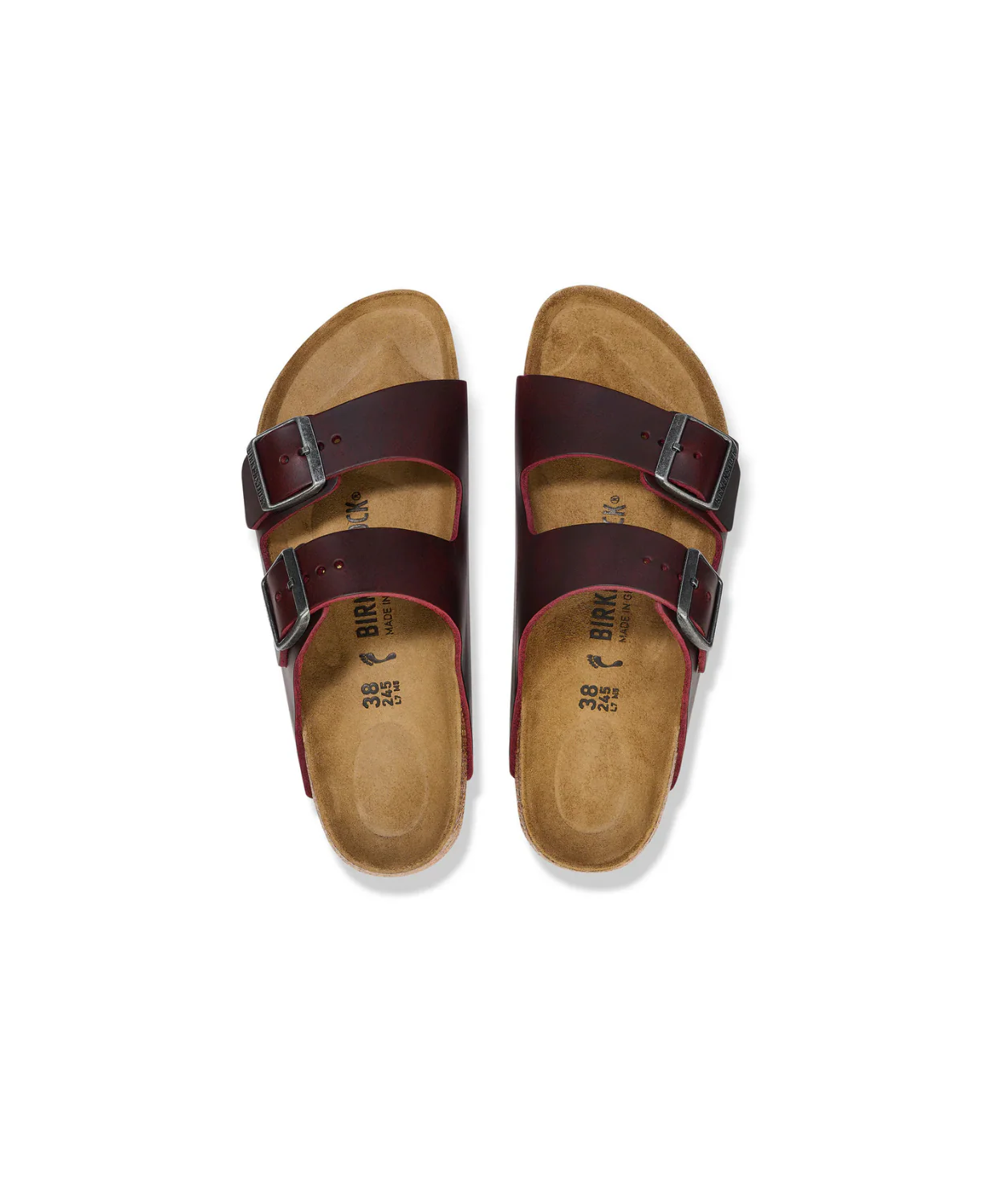 Birkenstock Arizona Oiled Leather Zinfandel Sandals - Image 5