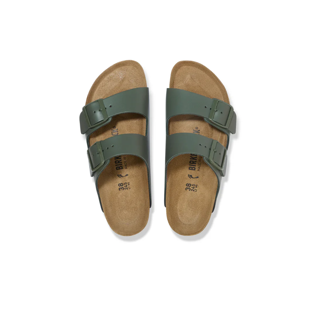 Birkenstock Arizona Smooth Leather Thyme Sandals - Image 3