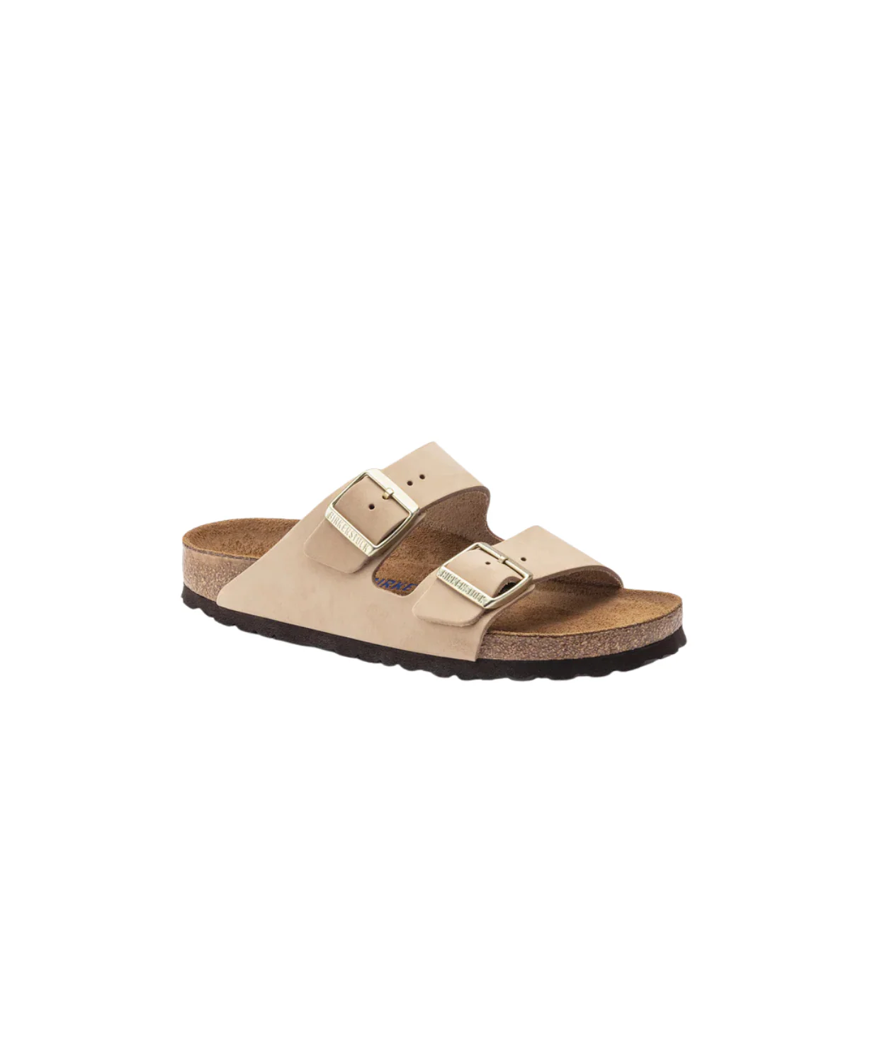 Birkenstock Arizona Nubuck Leather Sandcastle Soft Footbed Sandals - Image 3