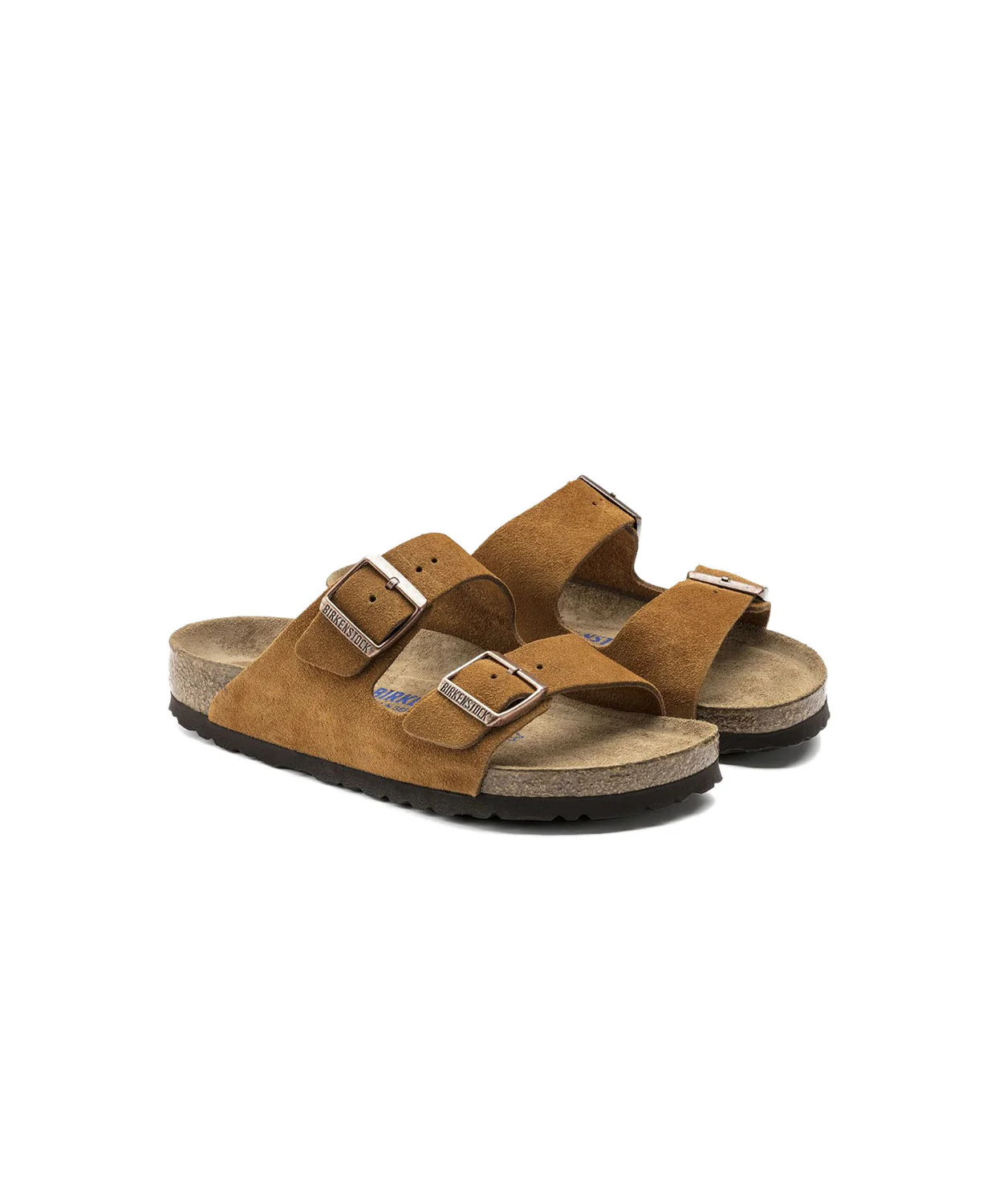Birkenstock Arizona Suede Leather Mink Soft Footbed Sandals - Image 4