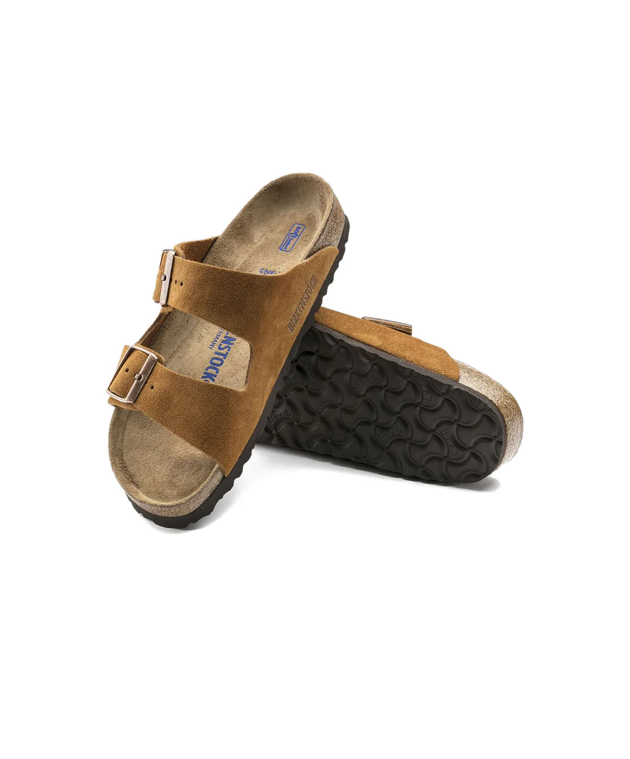 Birkenstock Arizona Suede Leather Mink Soft Footbed Sandals - Image 5