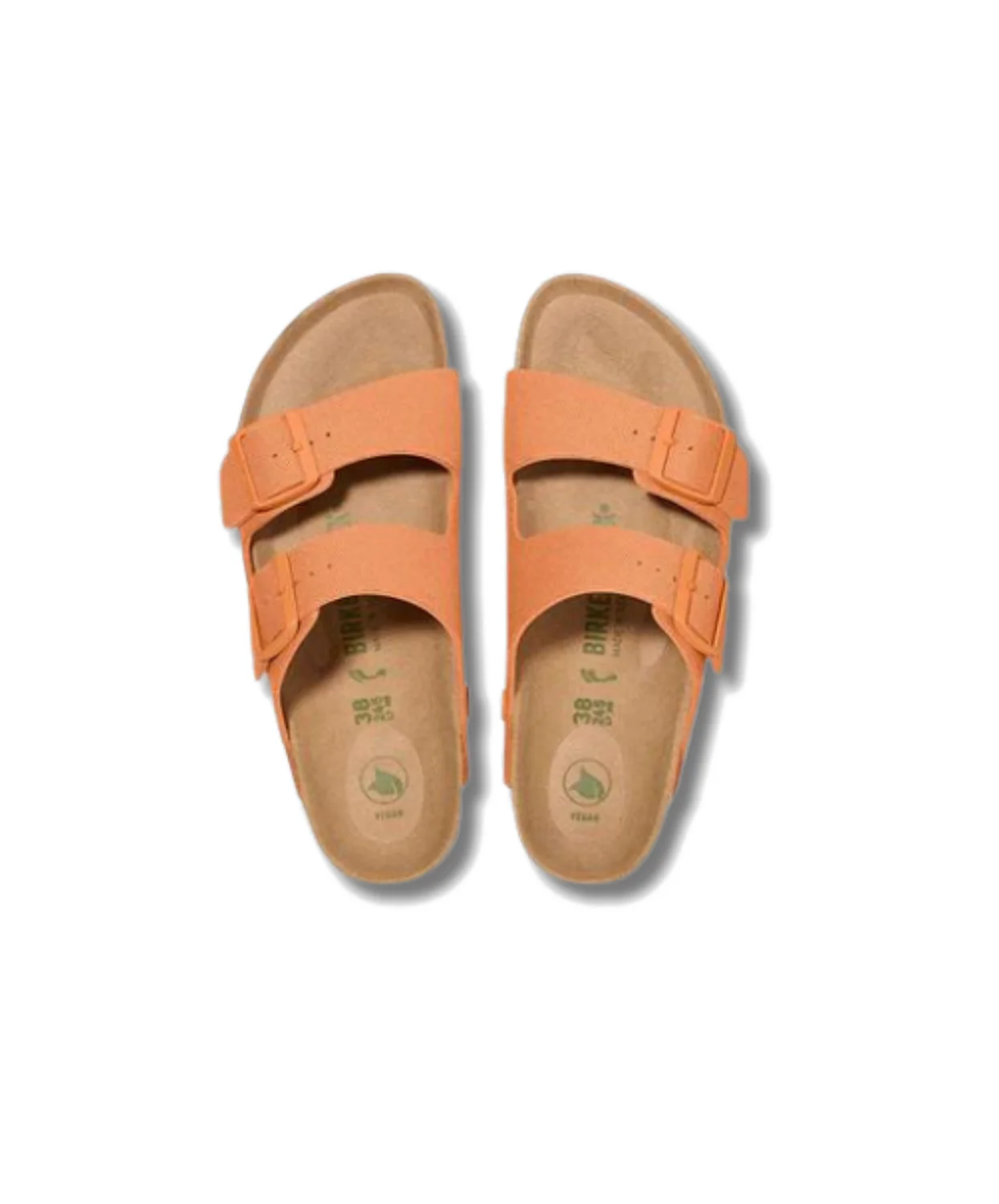 Birkenstock Arizona Textile Canvas Papaya Vegan Sandals - Image 3