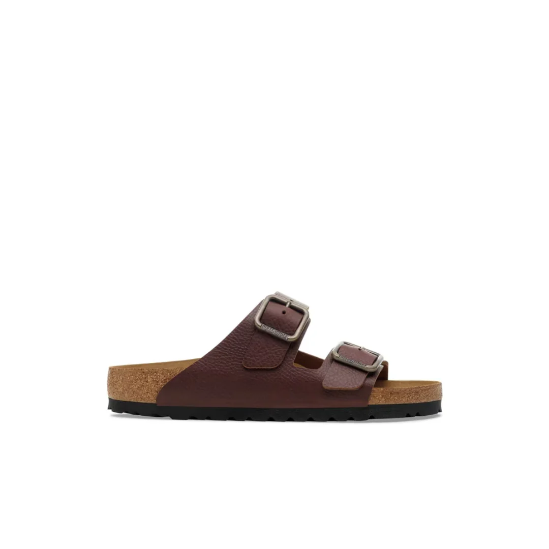 Birkenstock Arizona Wire Buckle Natural Leather Vintage Wood Roast Sandals
