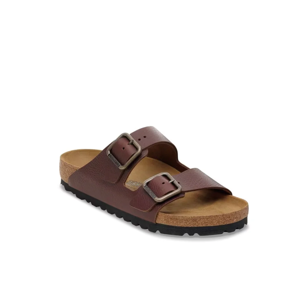 Birkenstock Arizona Wire Buckle Natural Leather Vintage Wood Roast Sandals - Image 2