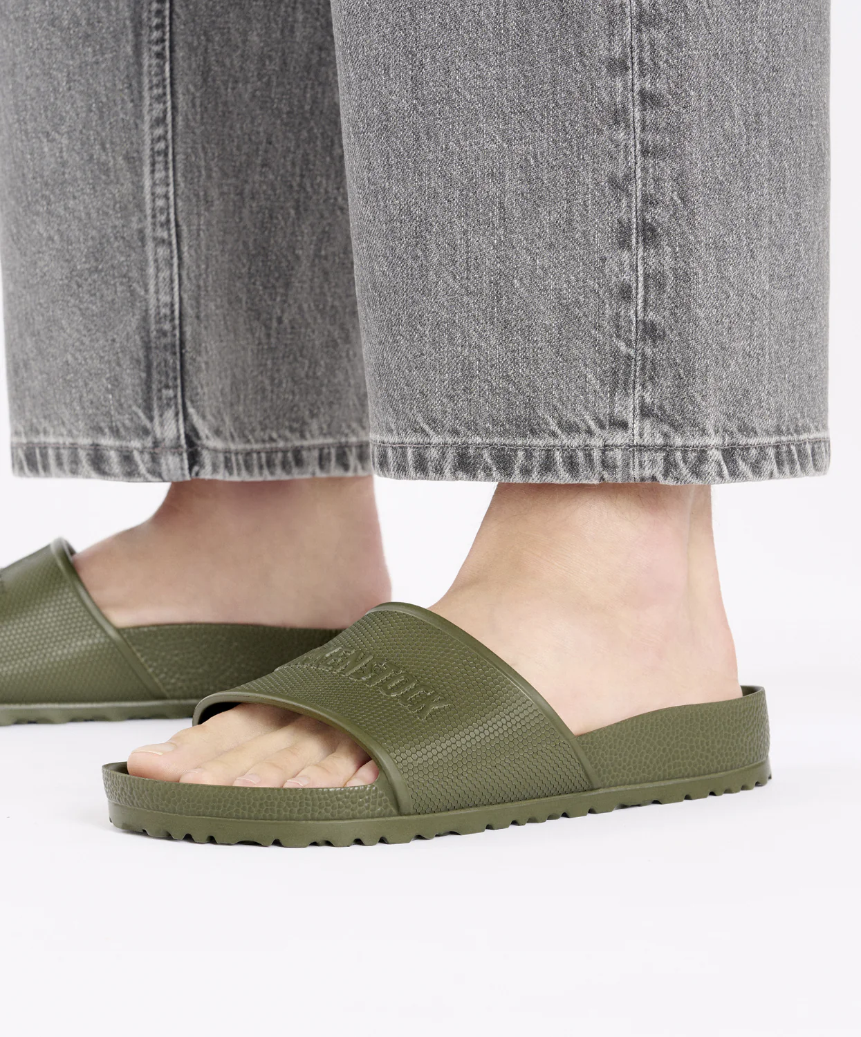 Birkenstock Barbados EVA Khaki Sandals - Image 3