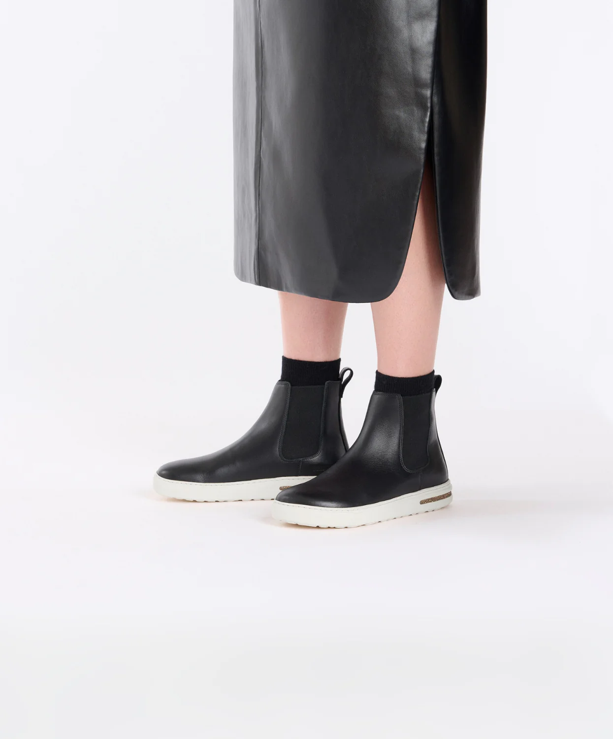 Birkenstock Bend Chelsea Smooth Leather Black Boots - Image 2