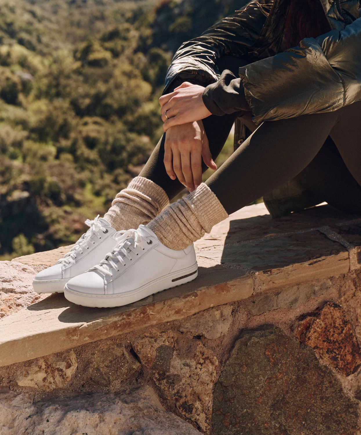 Birkenstock Bend Low Natural Leather White Sneakers - Image 3