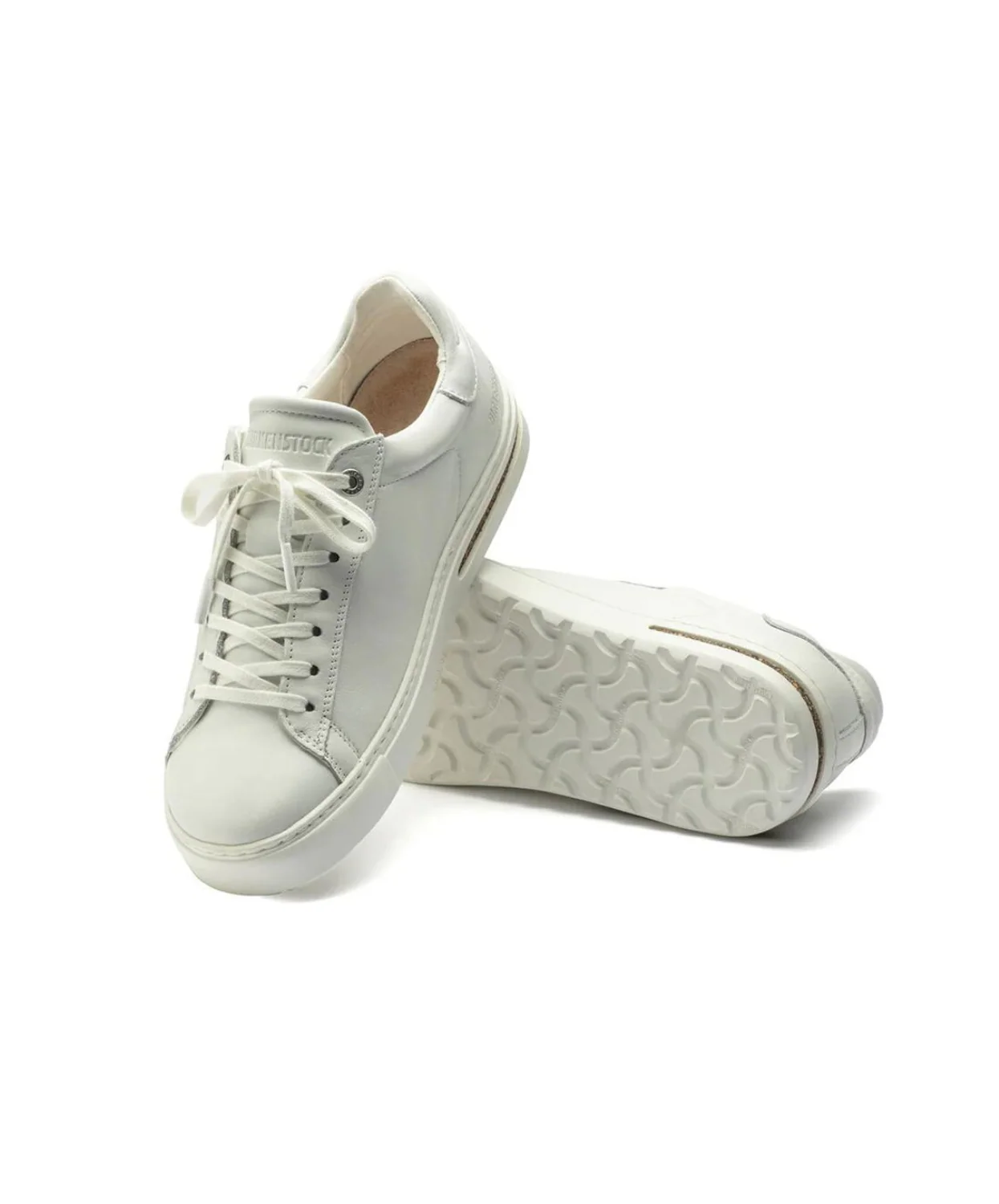 Birkenstock Bend Low Natural Leather White Sneakers - Image 5