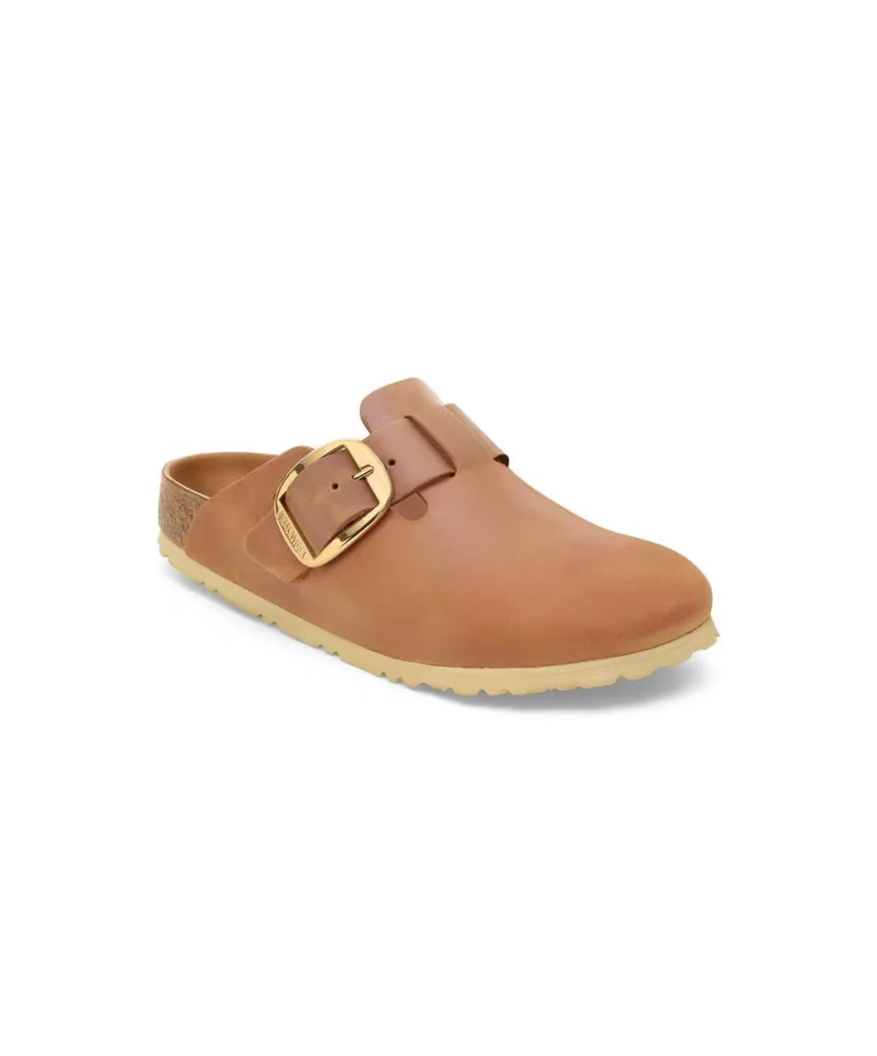 Birkenstock Boston Big Buckle Oiled Leather Cognac Clogs - Image 4
