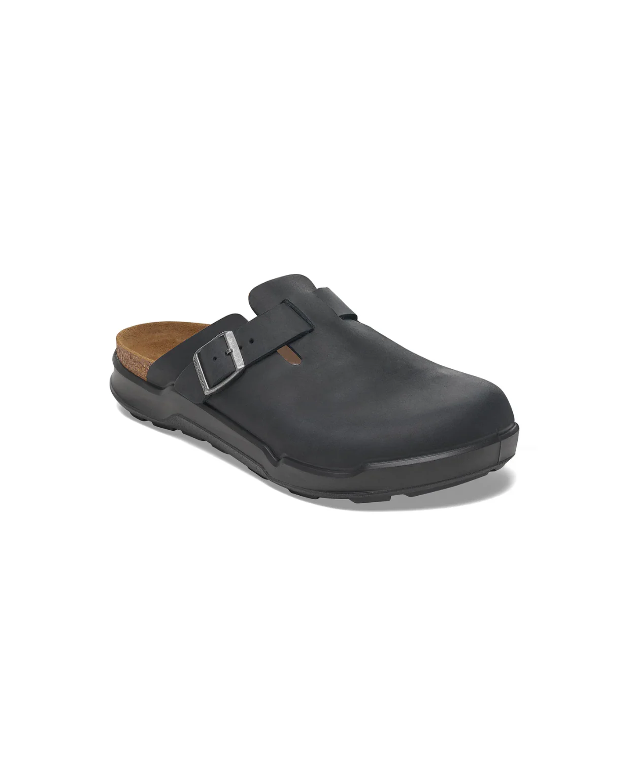 Birkenstock Boston Cross Town Oiled Leather Black Clogs - Image 4