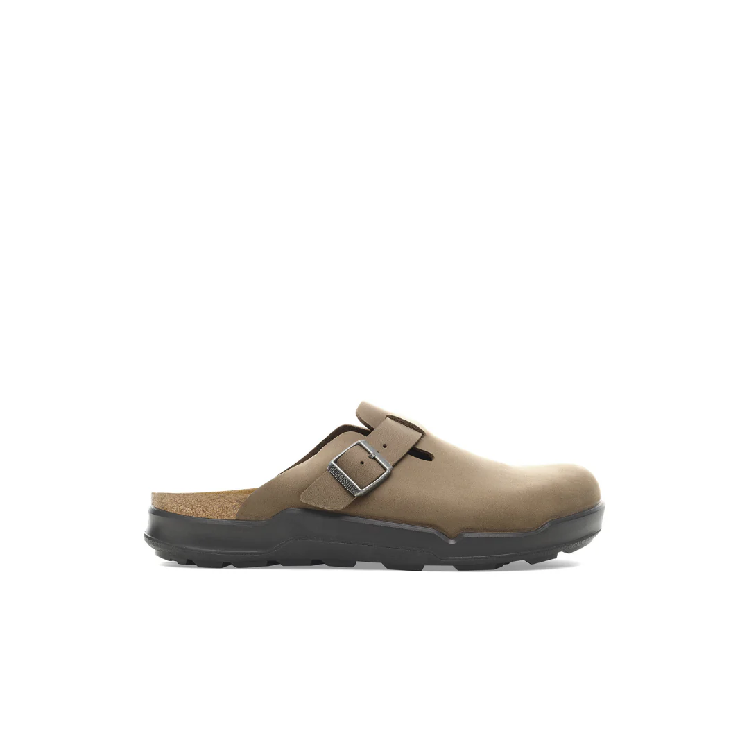 Birkenstock Boston Cross Town Oiled Leather Tobacco Brown Clogs