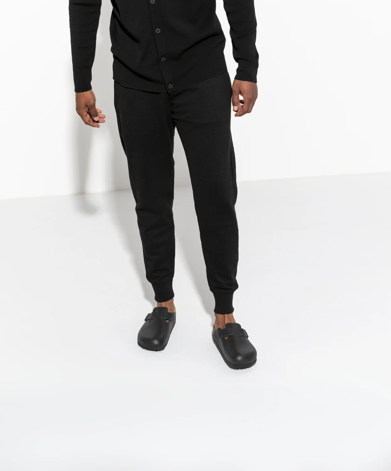 Birkenstock Boston Leather Black Clogs - Image 3