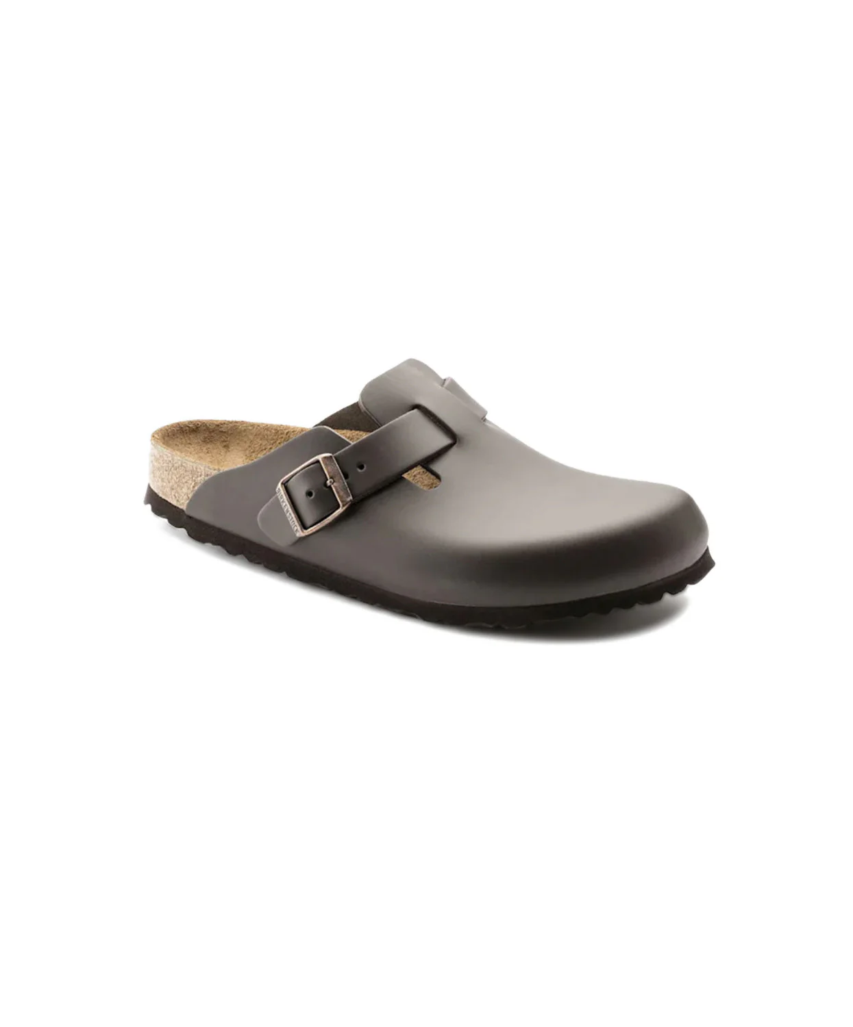 Birkenstock Boston Leather Dark Brown Clogs - Image 4