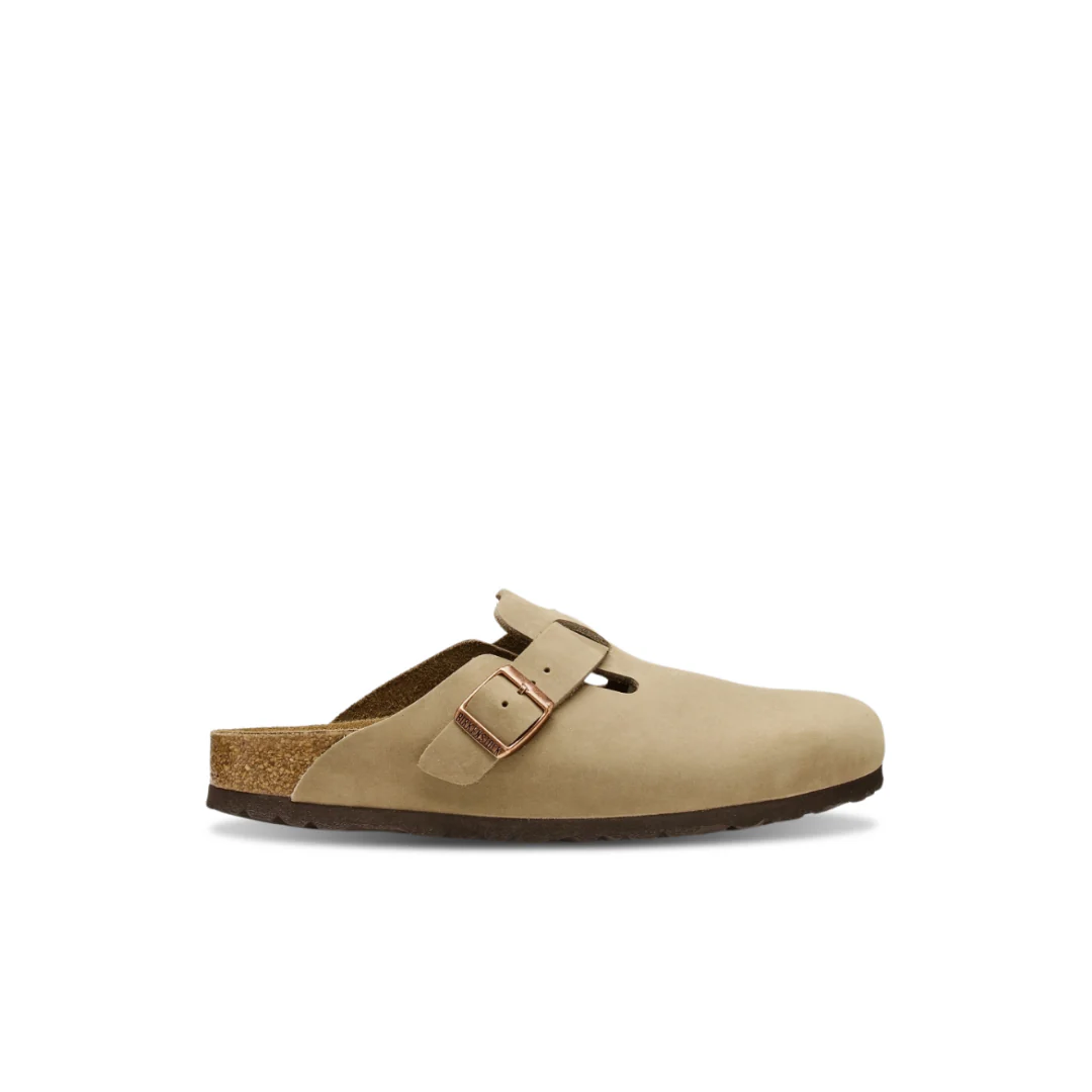 Birkenstock Boston Oiled Leather Tobacco Brown Clogs