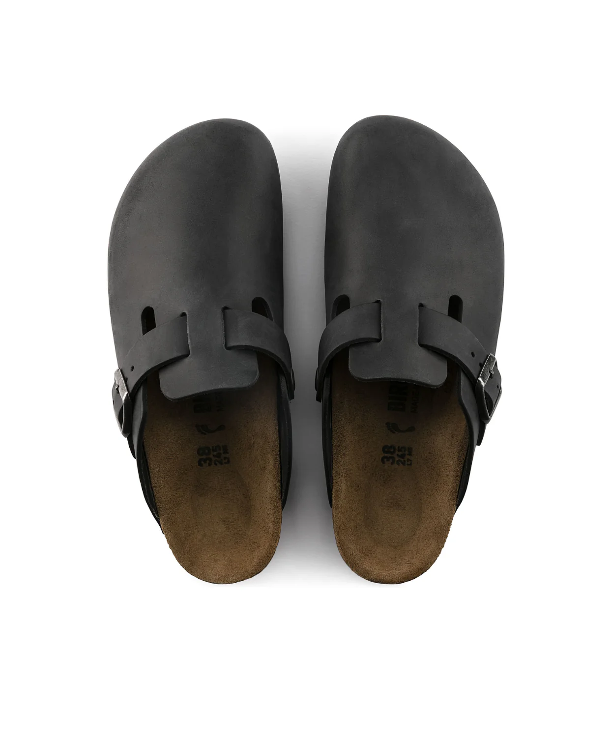 Birkenstock Boston Oiled Leather Black Clogs - Image 6