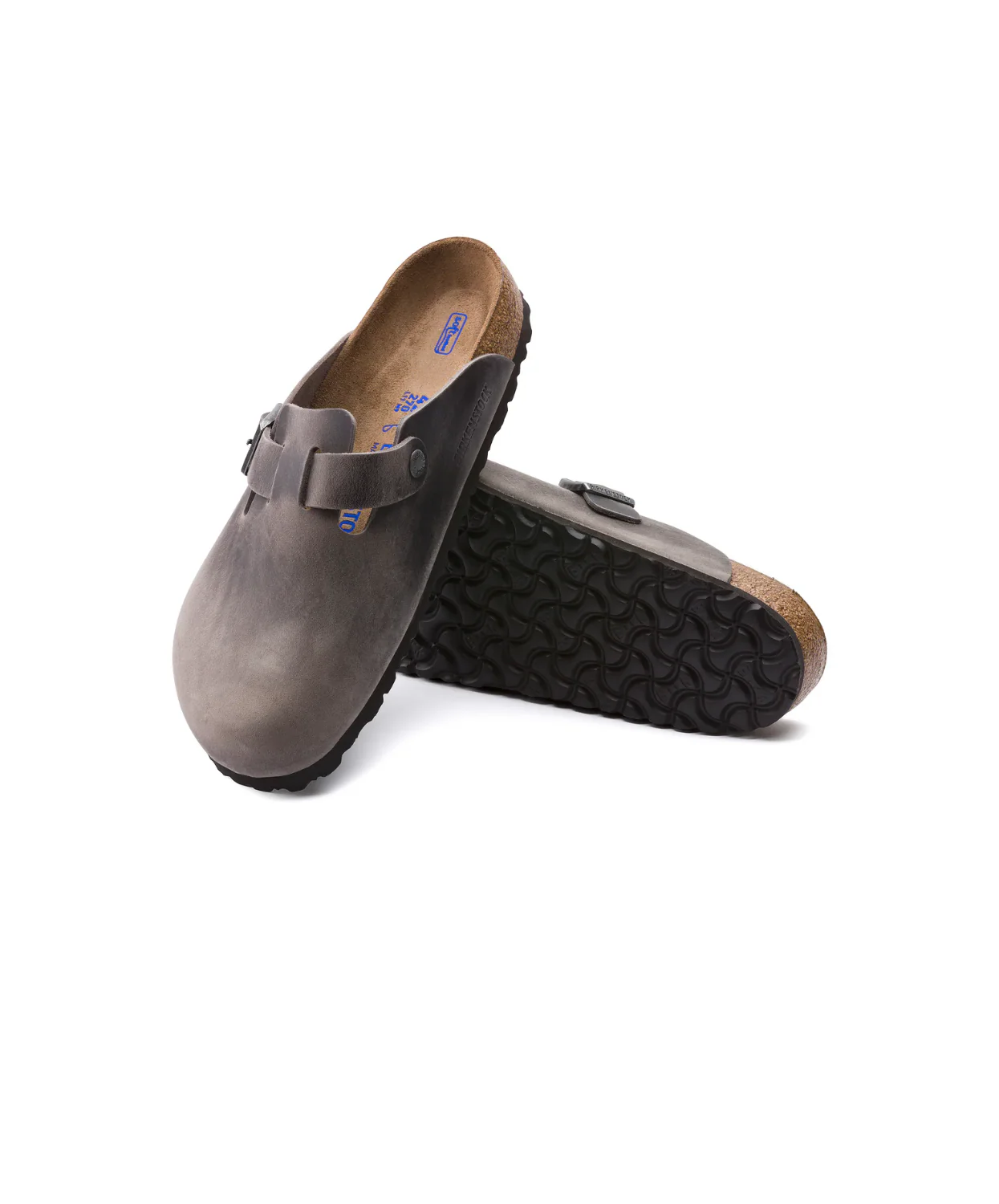 Birkenstock Boston Oiled Leather Iron Soft Footbed Clogs - Image 5