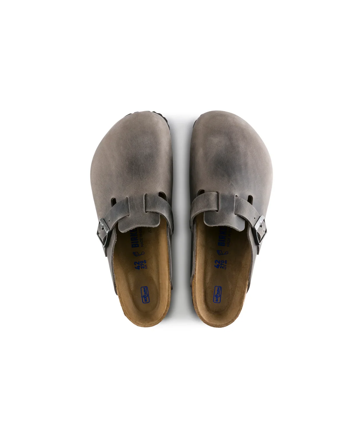 Birkenstock Boston Oiled Leather Iron Soft Footbed Clogs - Image 6
