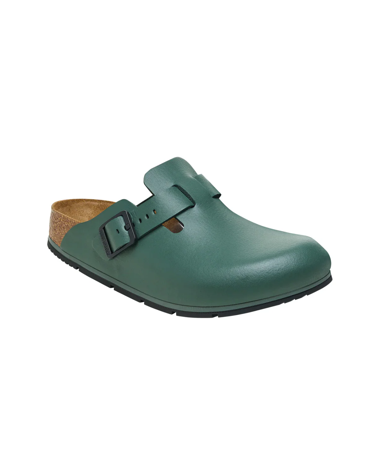 Birkenstock Boston Pro PU Coated/Oiled Leather Thyme Clogs - Image 3