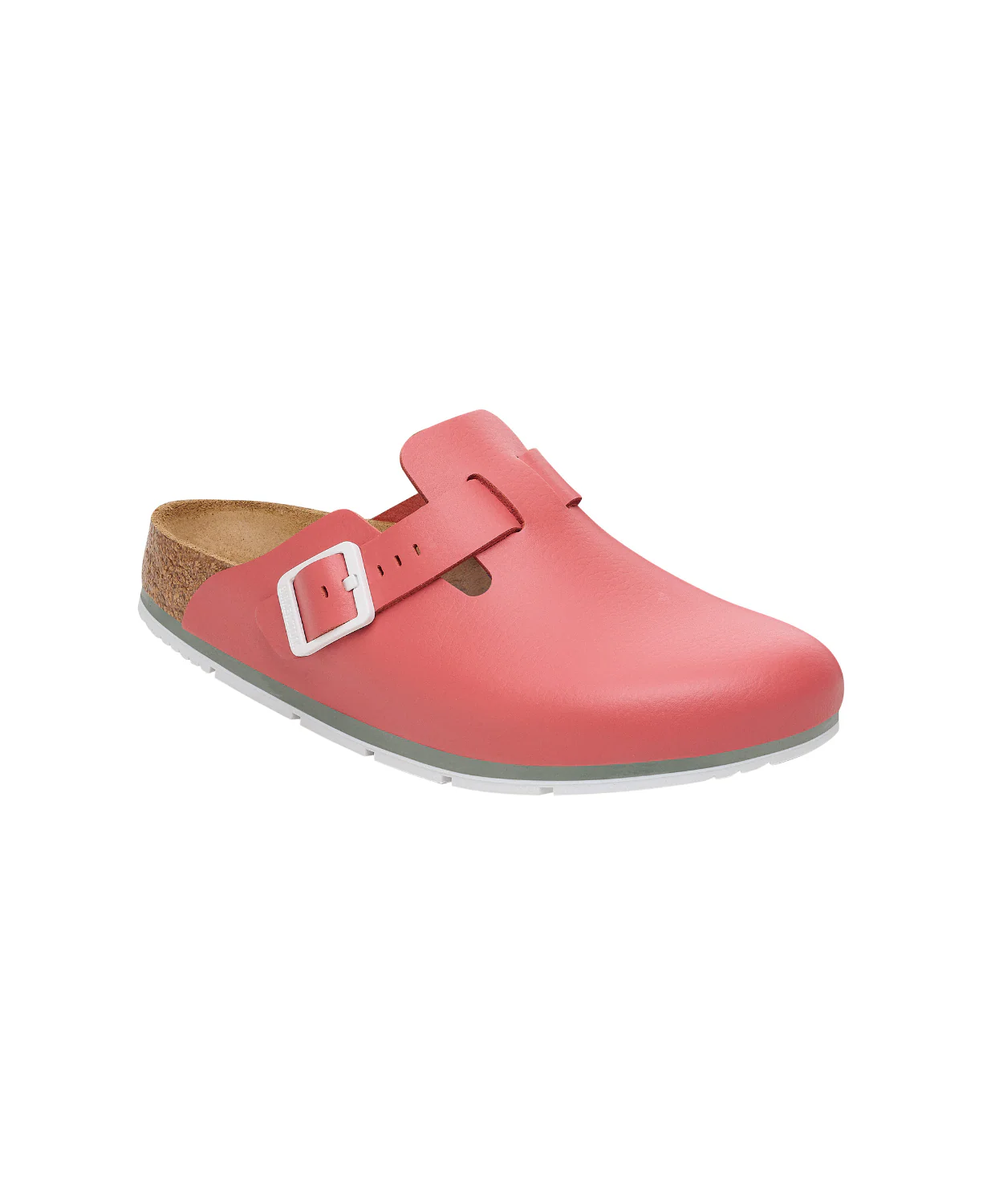 Birkenstock Boston Pro PU Coated/Oiled Leather Mars Red Clogs - Image 3