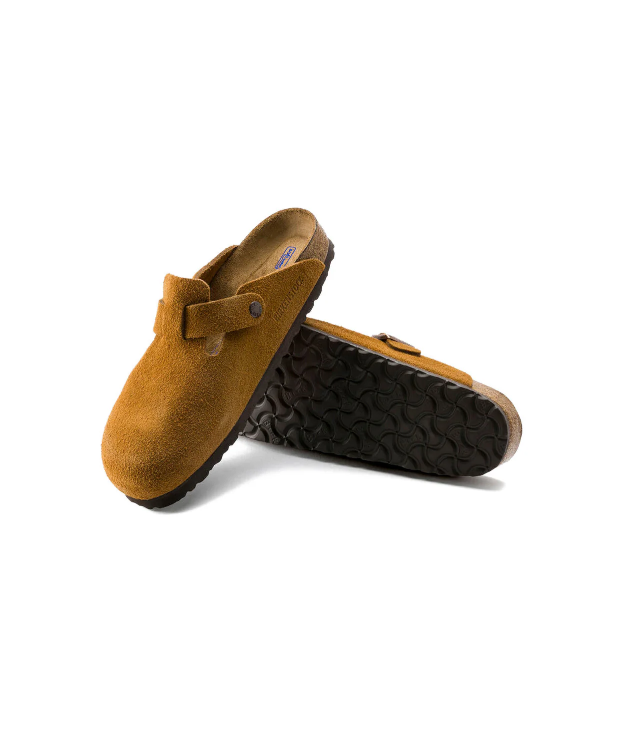 Birkenstock Boston Suede Leather Mink Soft Footbed Clogs - Image 5