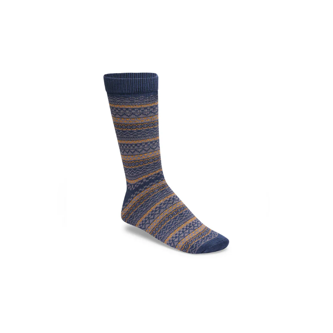 Birkenstock Cotton Pattern Faded Purple/Ochre/Navy Unisex Socks