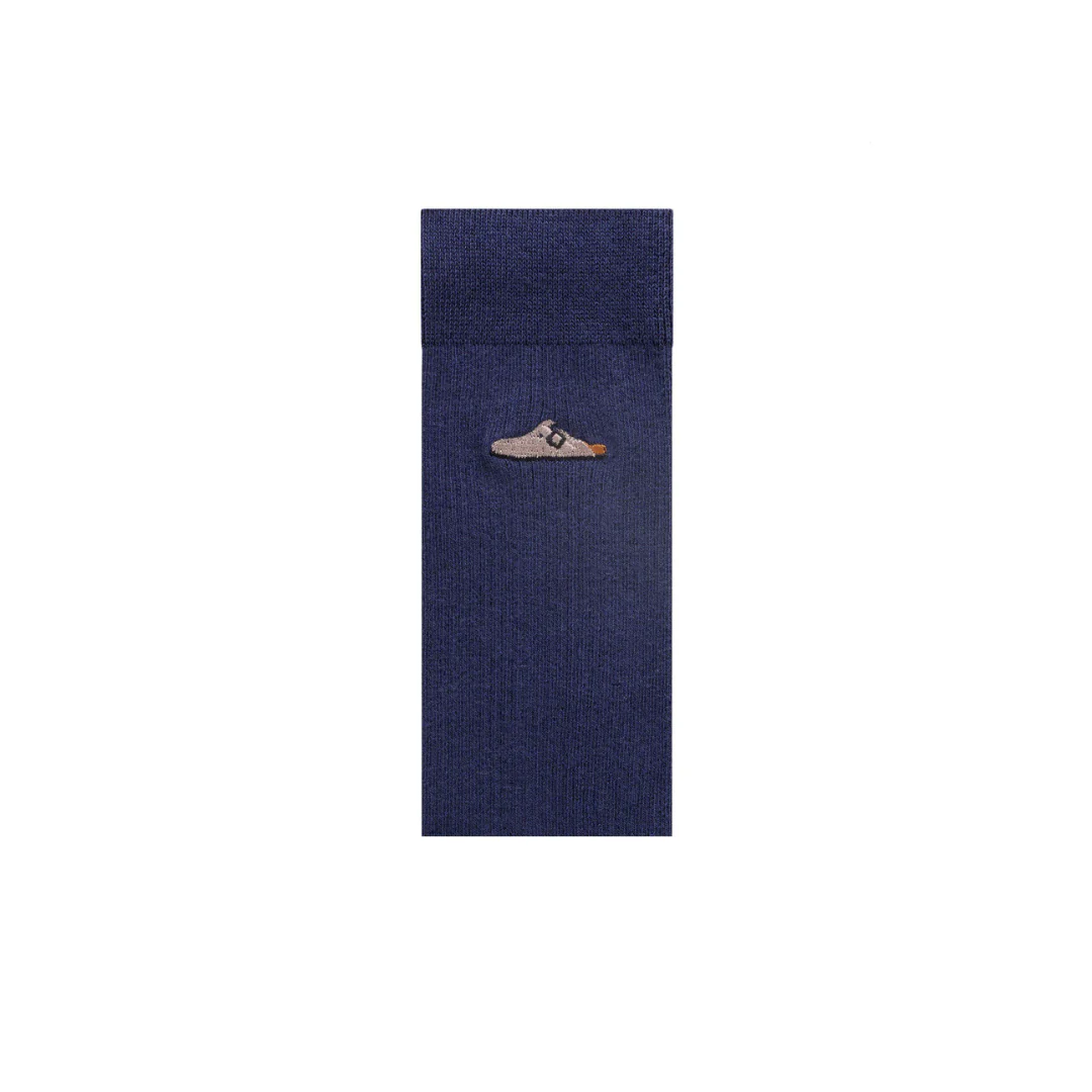 Birkenstock Cotton Rib New Navy Unisex Socks - Image 4