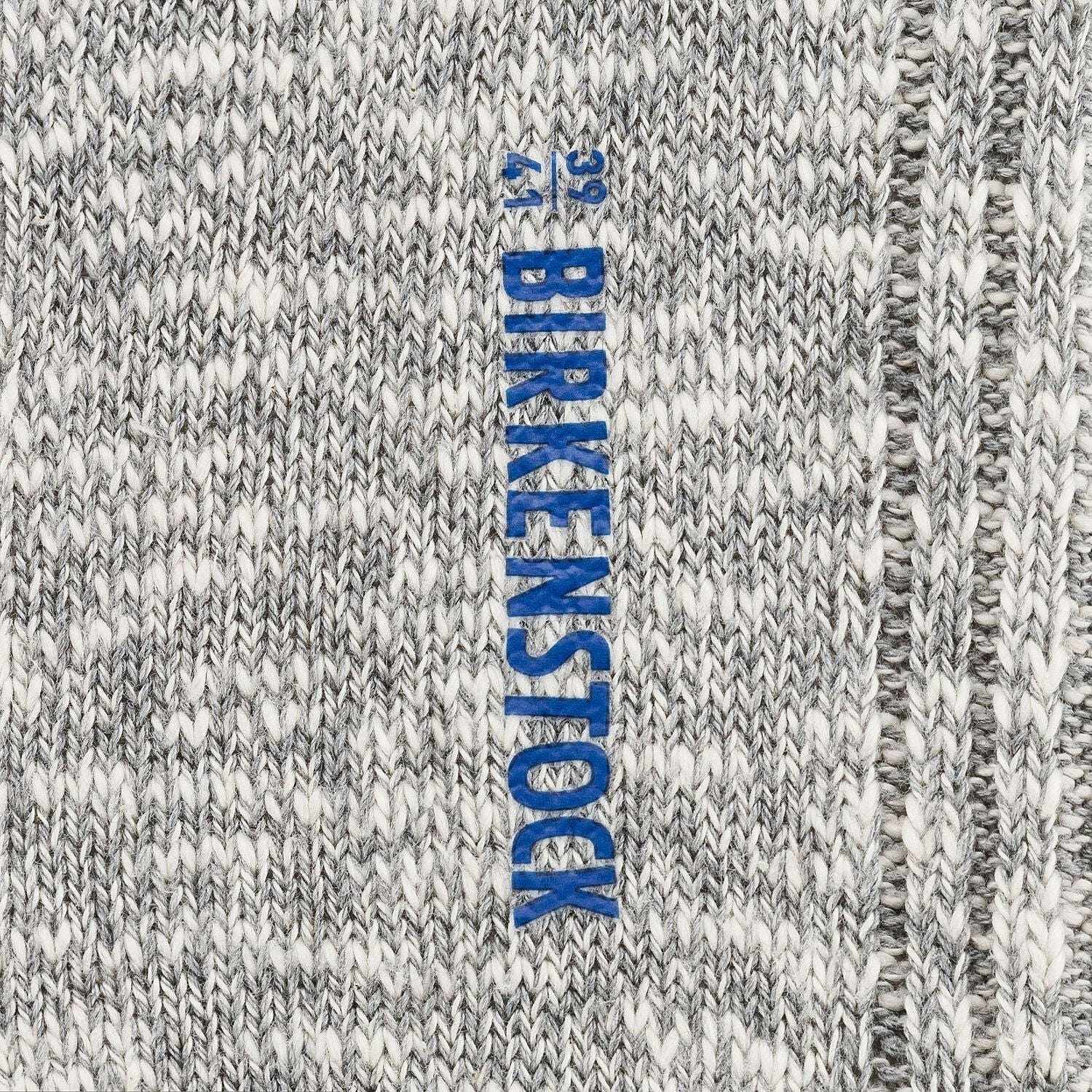 Birkenstock Cotton Slub Grey/White Unisex Socks - Image 3