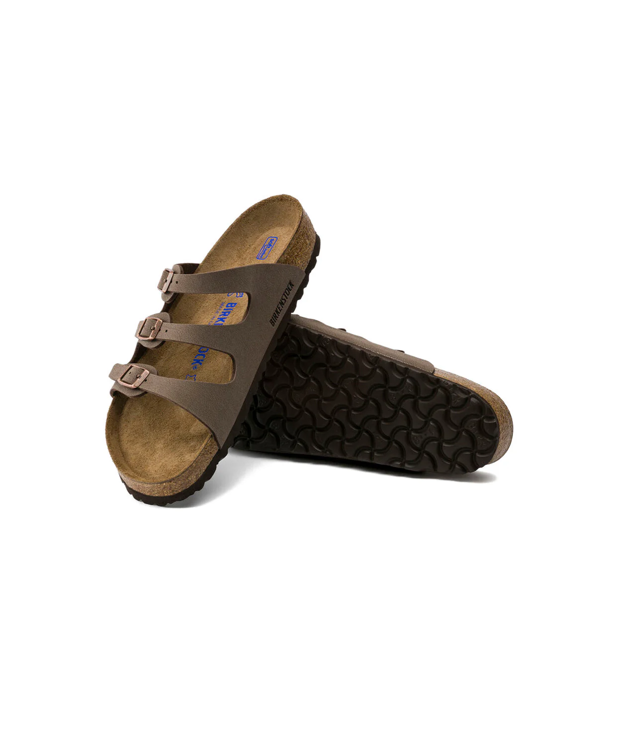 Birkenstock Florida BirkiBuc Mocca Soft Footbed Sandals - Image 4