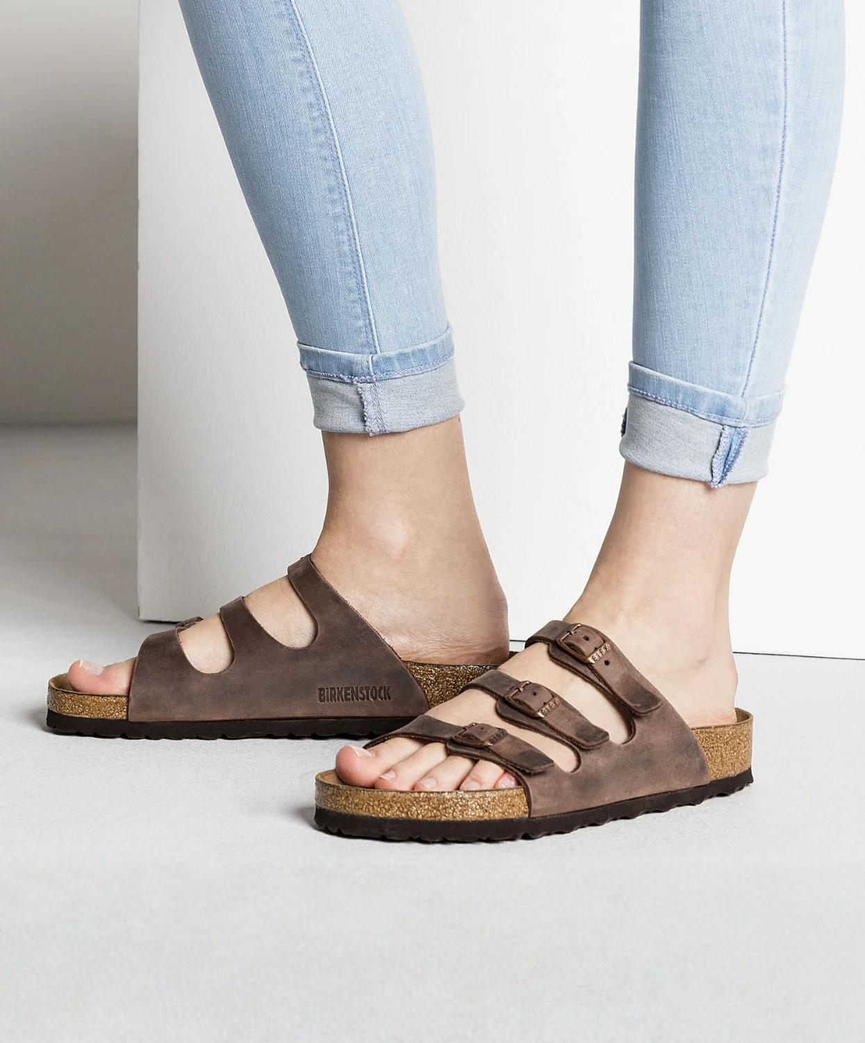 Birkenstock Florida Oiled Leather Habana Soft Footbed Sandals - Image 2