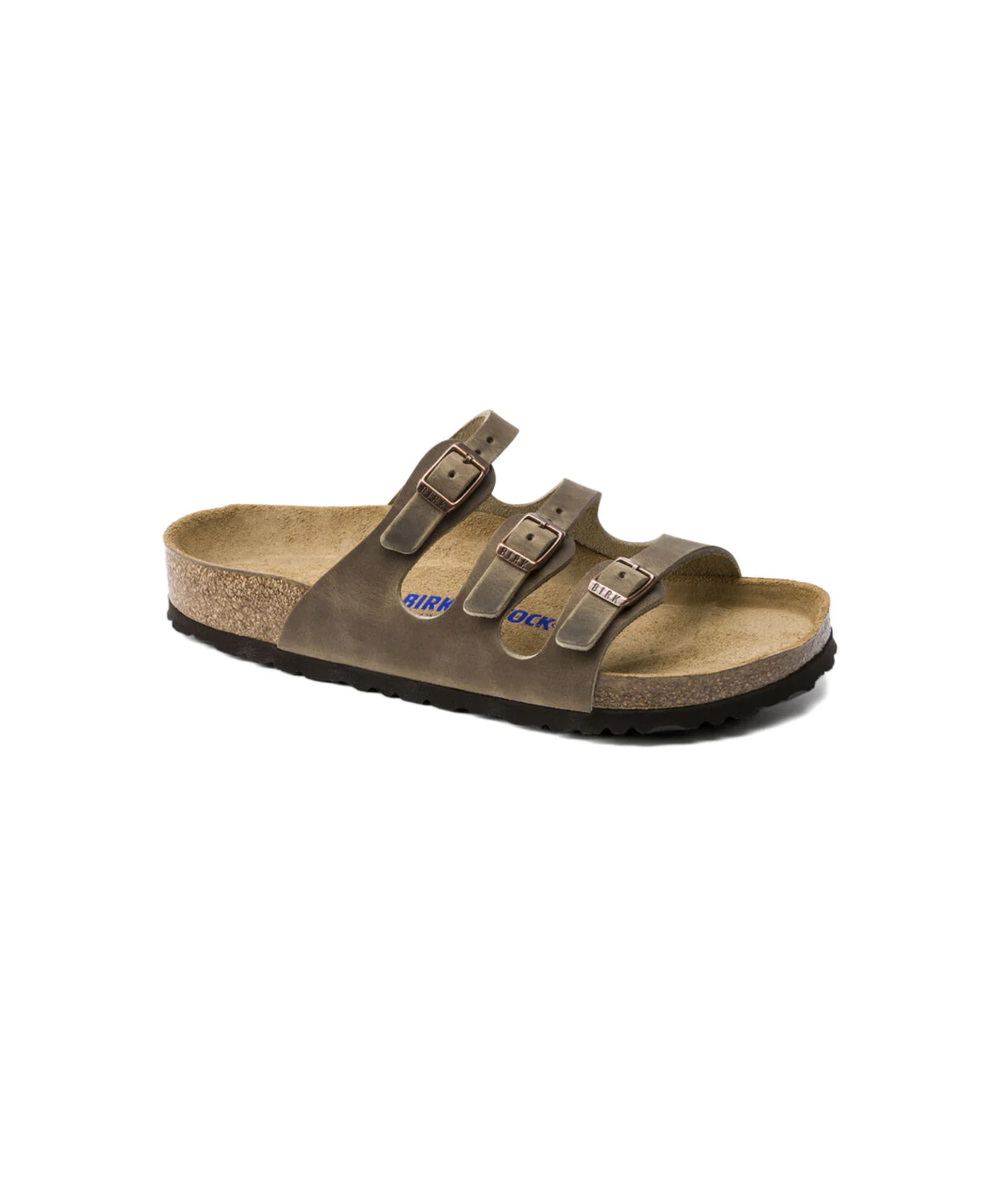 Birkenstock Florida Oiled Leather Tobacco Brown Soft Footbed Sandals - Image 4
