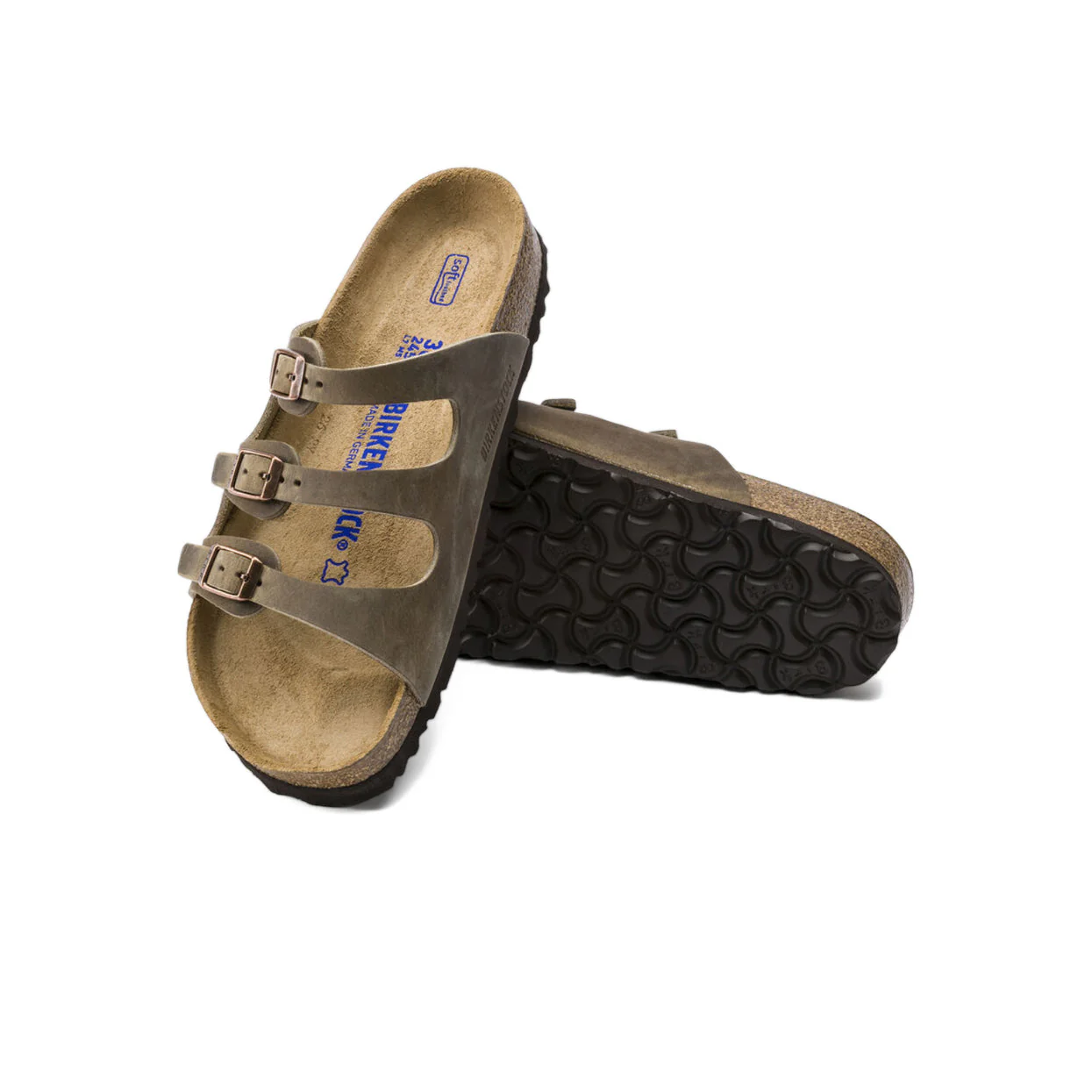 Birkenstock Florida Oiled Leather Tobacco Brown Soft Footbed Sandals - Image 6