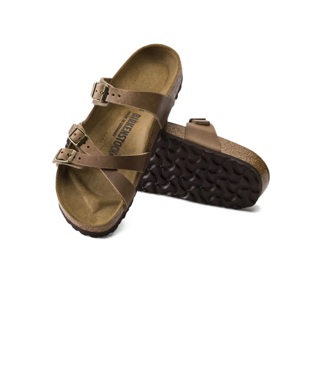 Birkenstock Franca Oiled Leather Tobacco Brown Sandals - Image 5