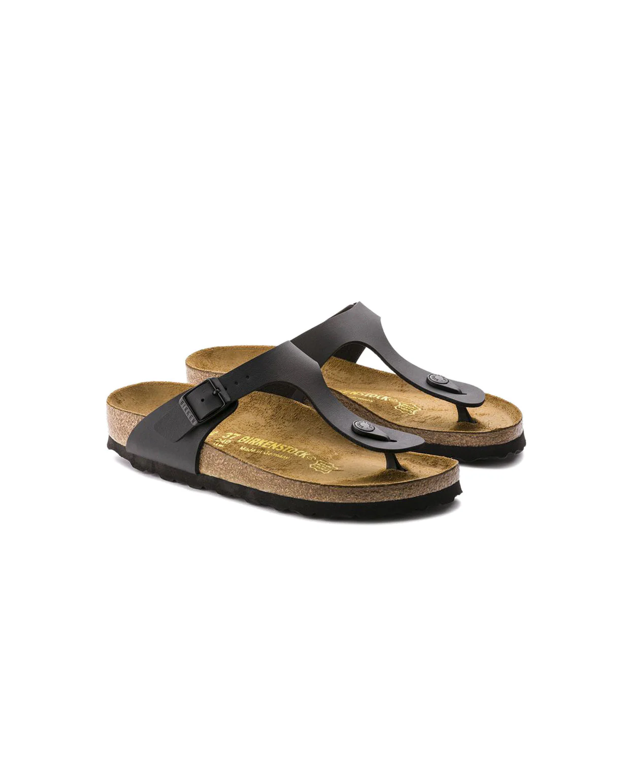 Birkenstock Gizeh Birko-Flor Black Sandals - Image 4
