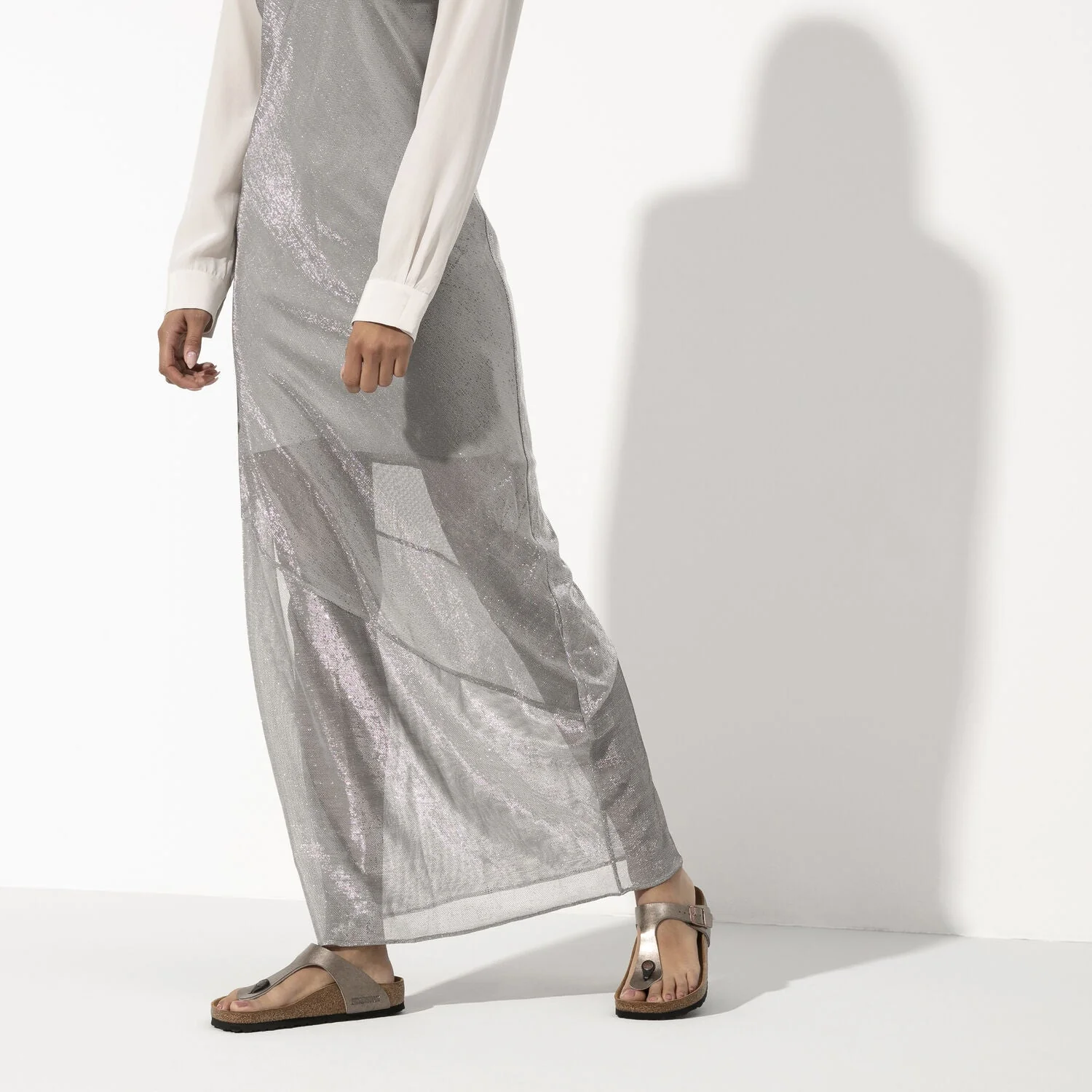 Birkenstock Gizeh Birko-Flor Graceful Taupe Sandals - Image 3