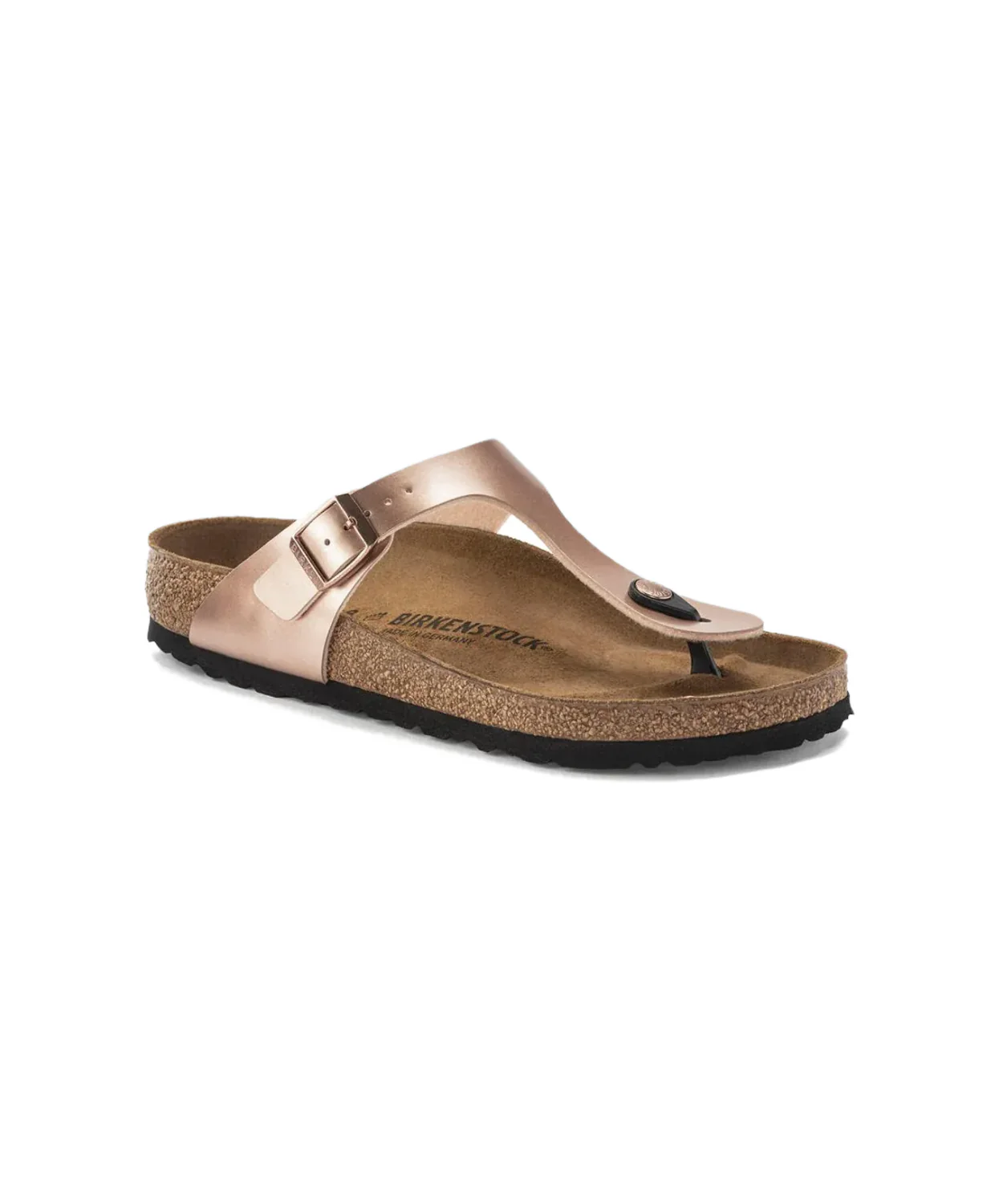 Birkenstock Gizeh Birko-Flor Metallic Copper Sandals - Image 4