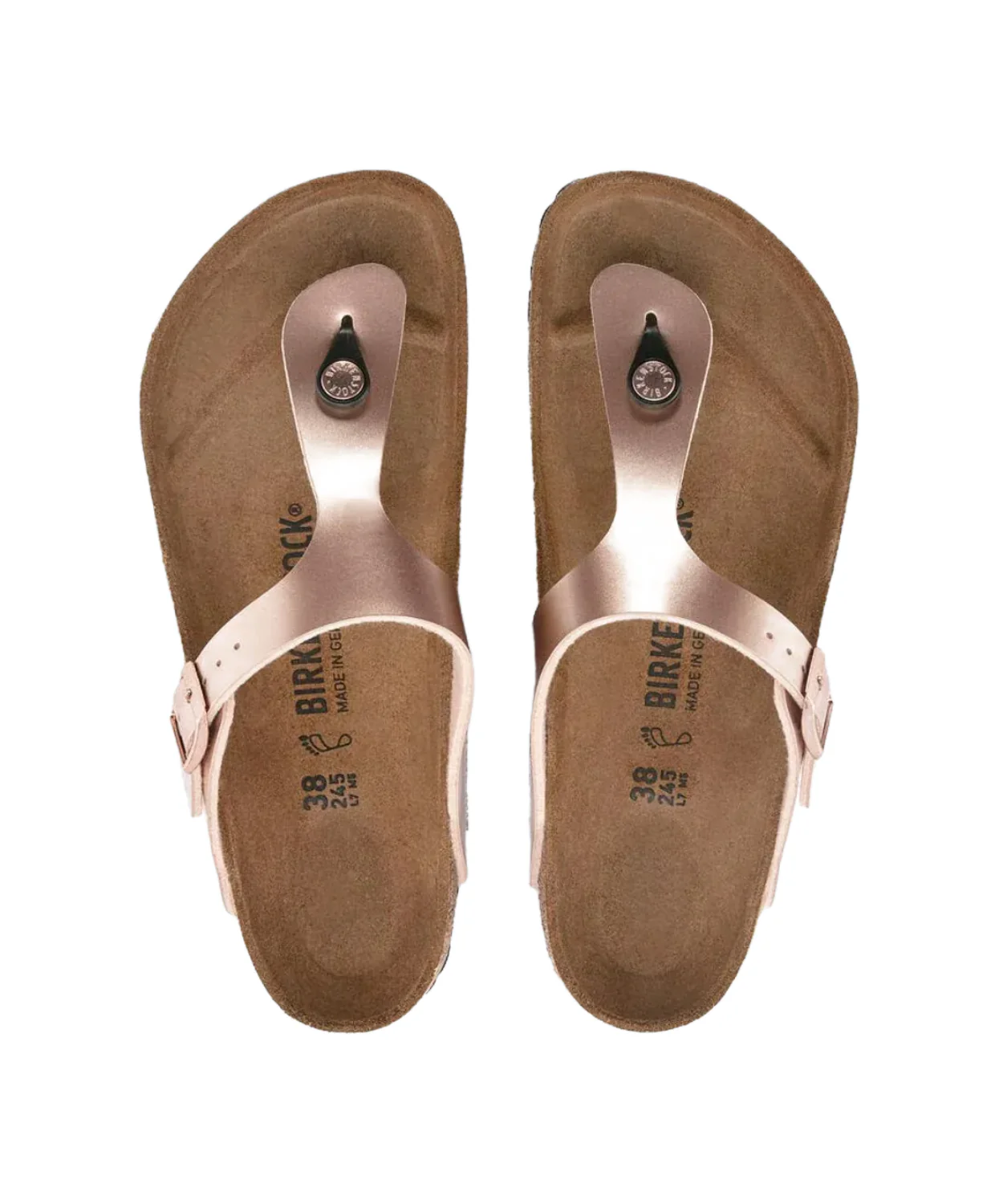 Birkenstock Gizeh Birko-Flor Metallic Copper Sandals - Image 6