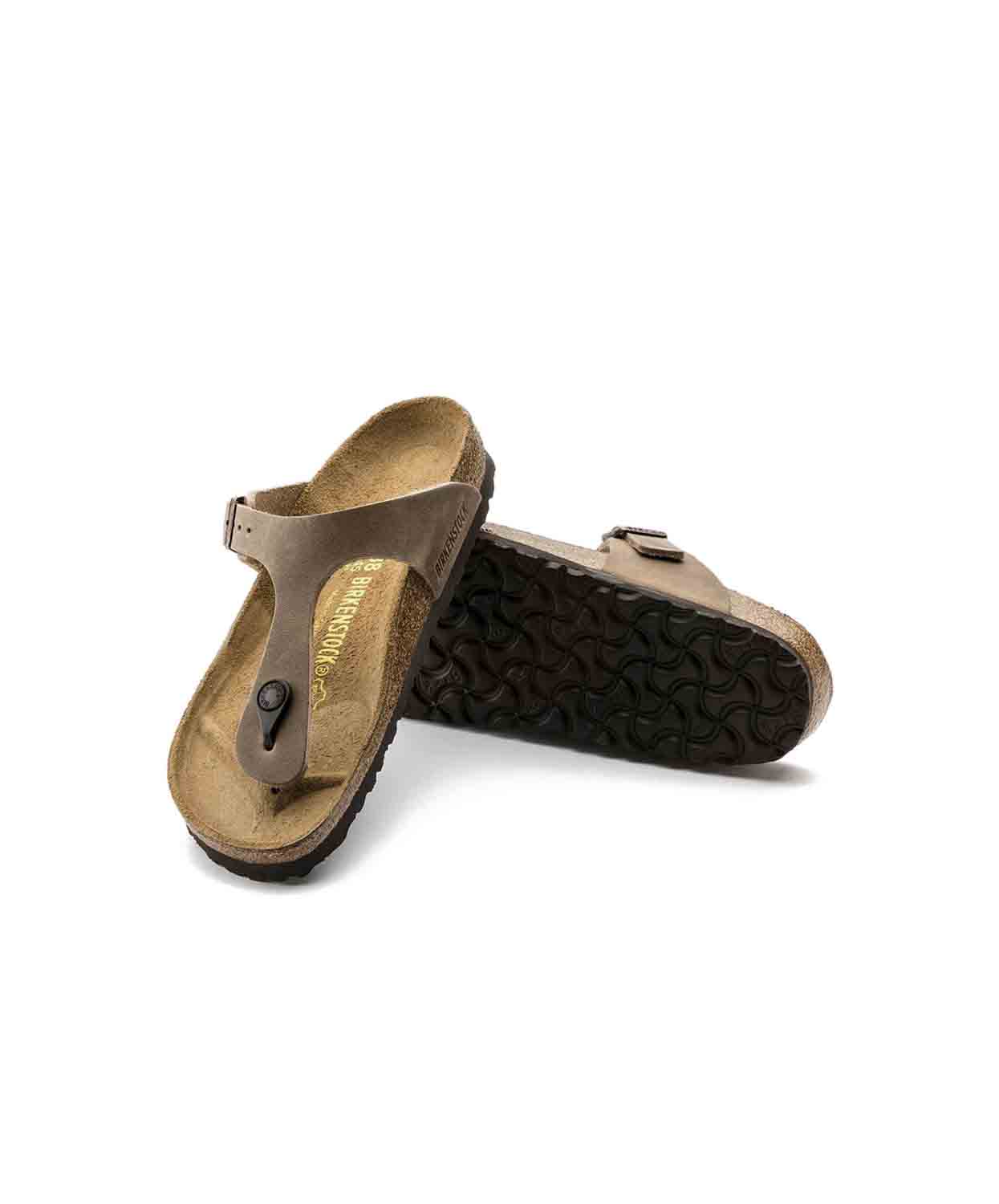 Birkenstock Gizeh Oiled Leather Tobacco Brown Sandals - Image 5