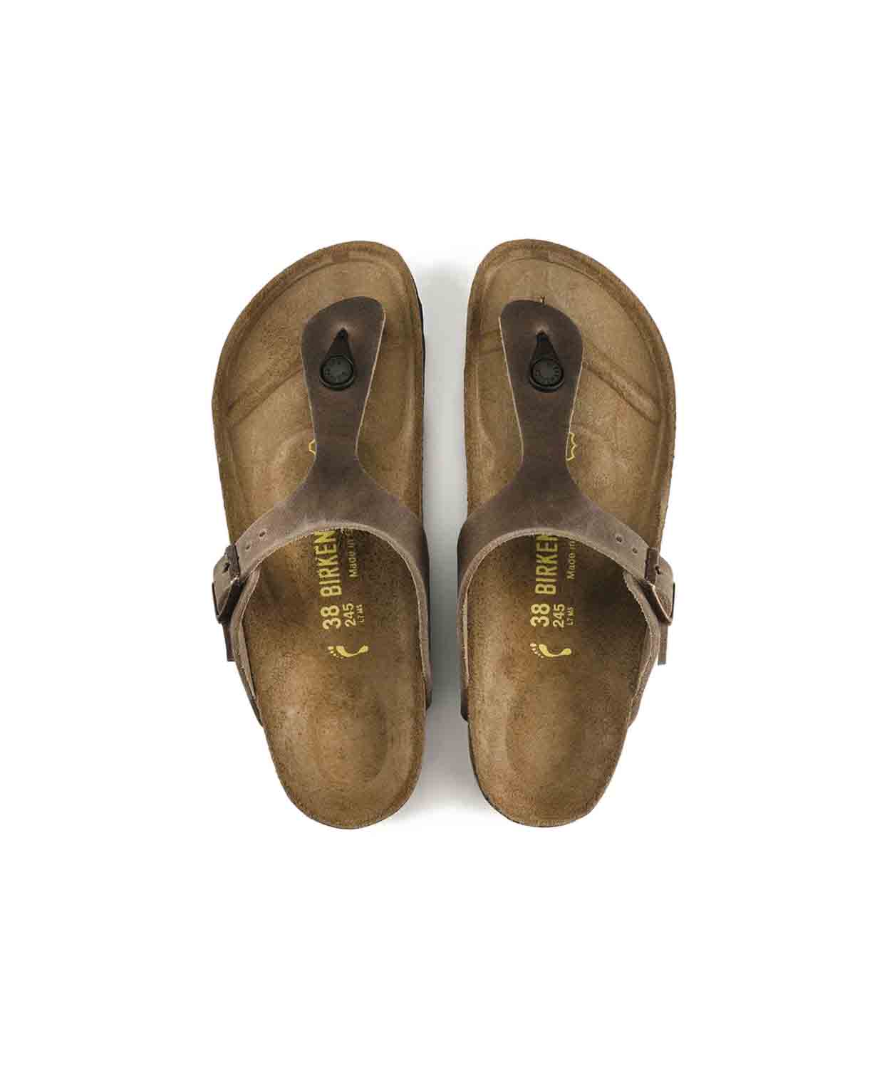Birkenstock Gizeh Oiled Leather Tobacco Brown Sandals - Image 6