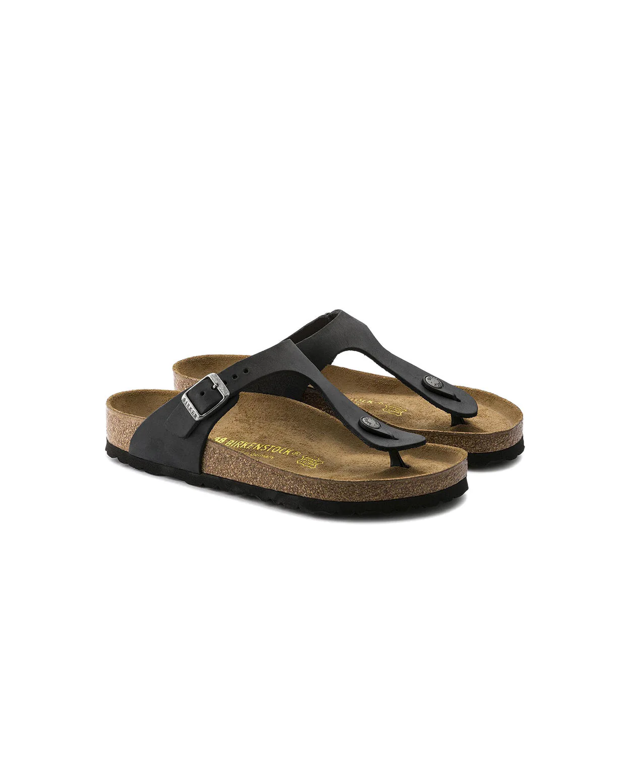 Birkenstock Gizeh Oiled Leather Black Sandals - Image 5